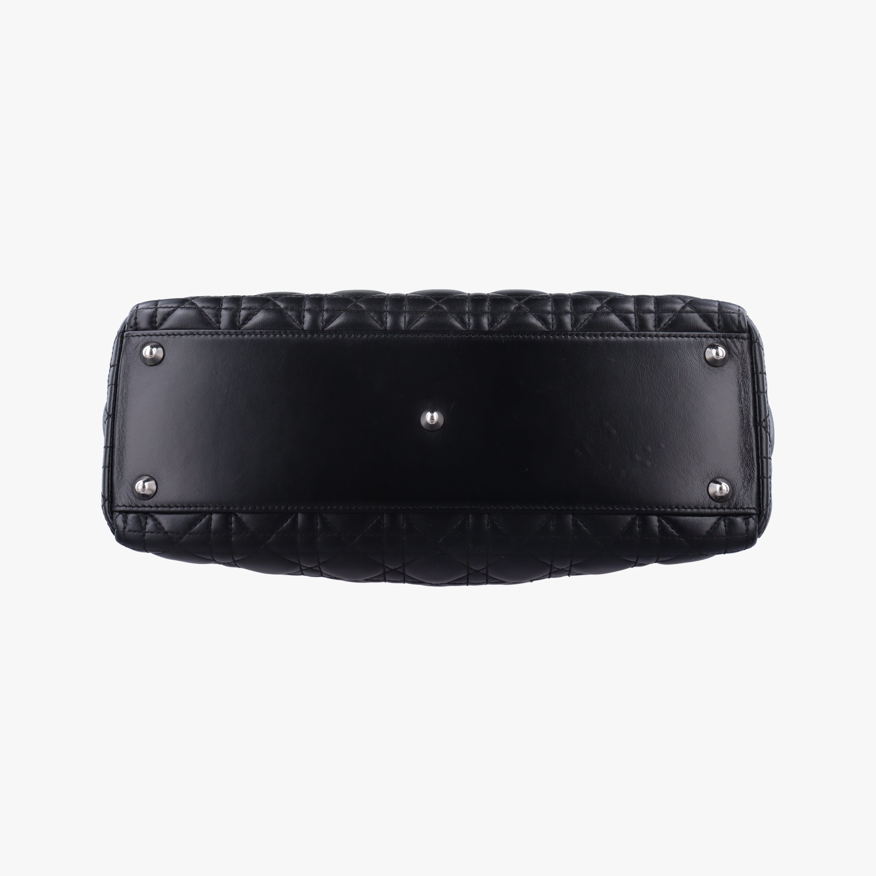 Pre-owned Christian Dior Lady Dior Black lambskin  handbag | stylenewstar