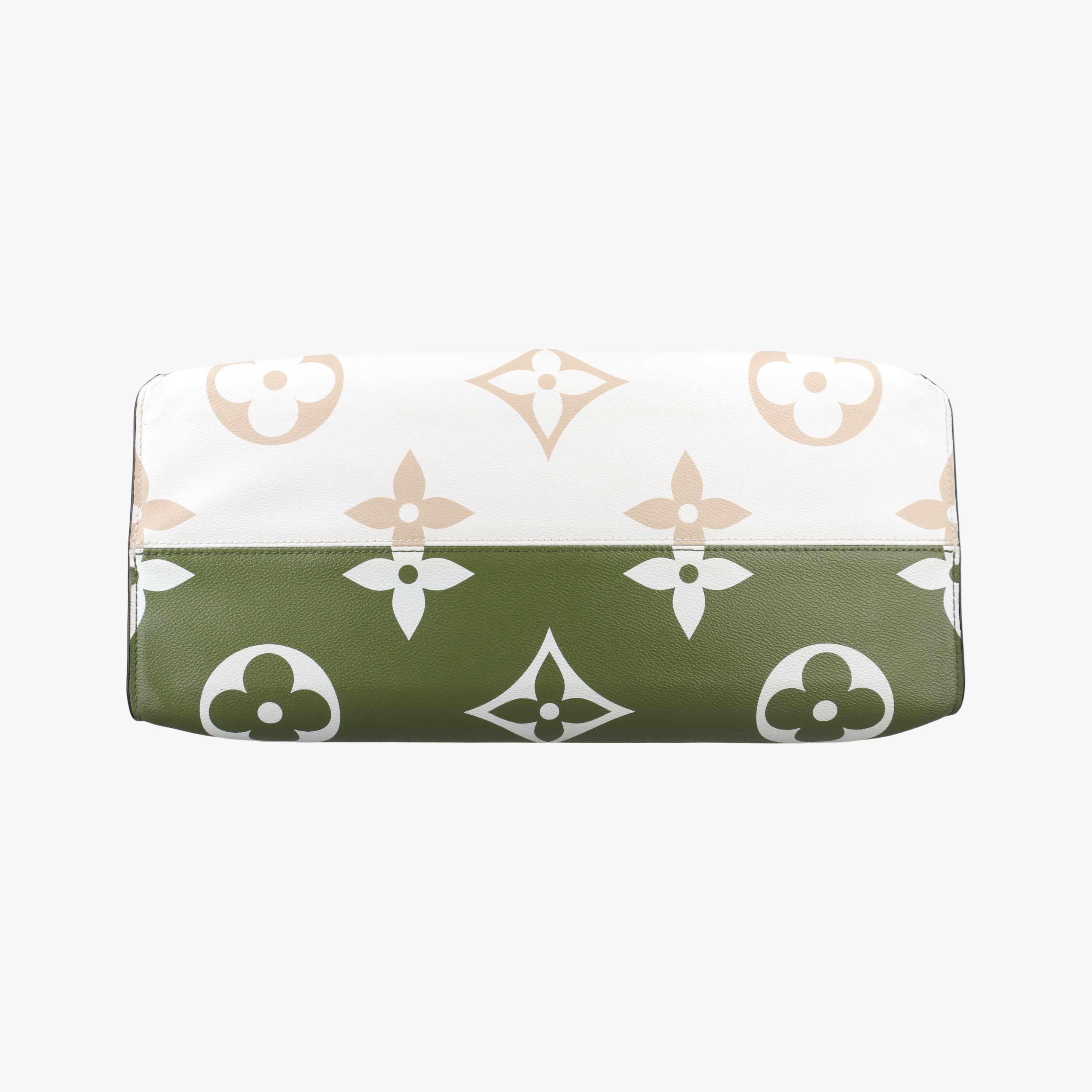Pre-owned Louis Vuitton On The Go GM CREME×green×multicolor Monogram Giant M44571 shoulderbag | stylenewstar