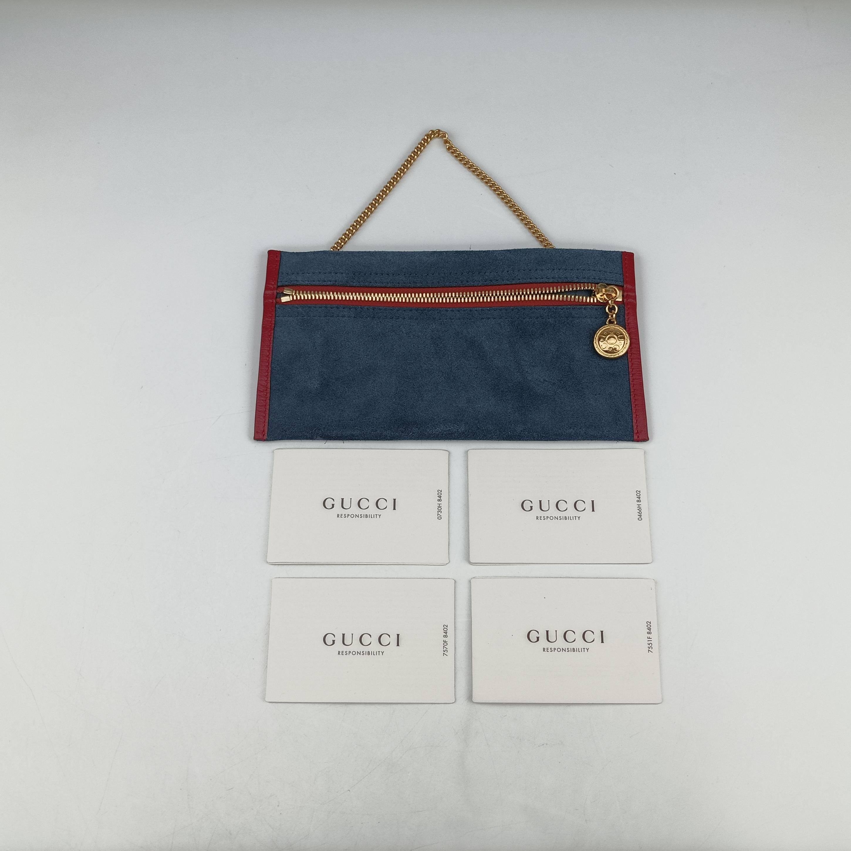Vintage Gucci Rajah Navy×red Suede 537219 shoulderbag | stylenewstar