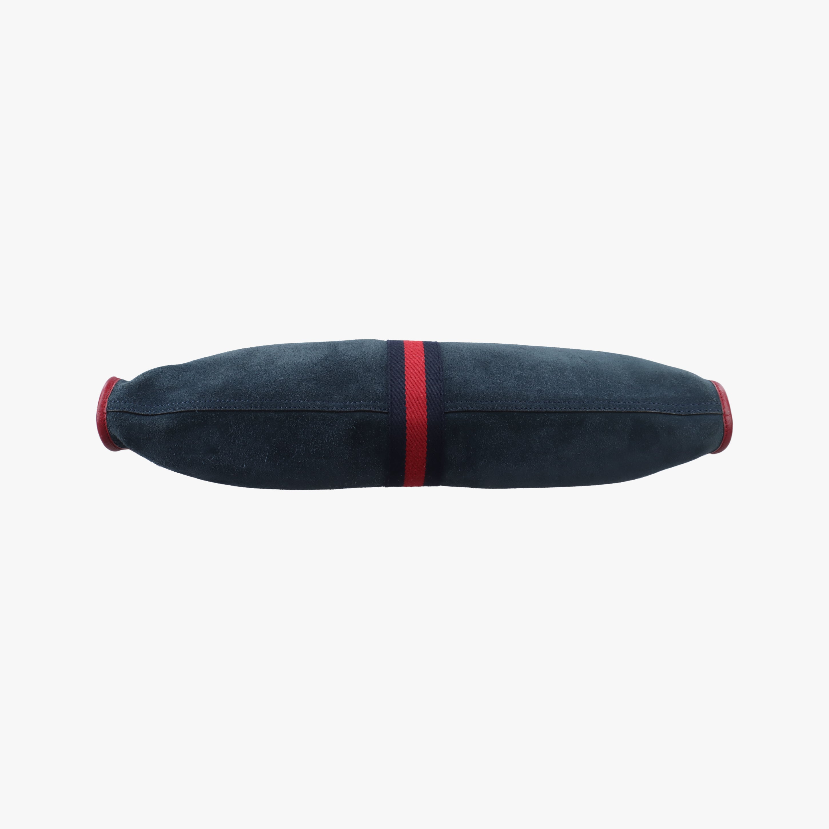 Vintage Gucci Rajah Navy×red Suede 537219 shoulderbag | stylenewstar