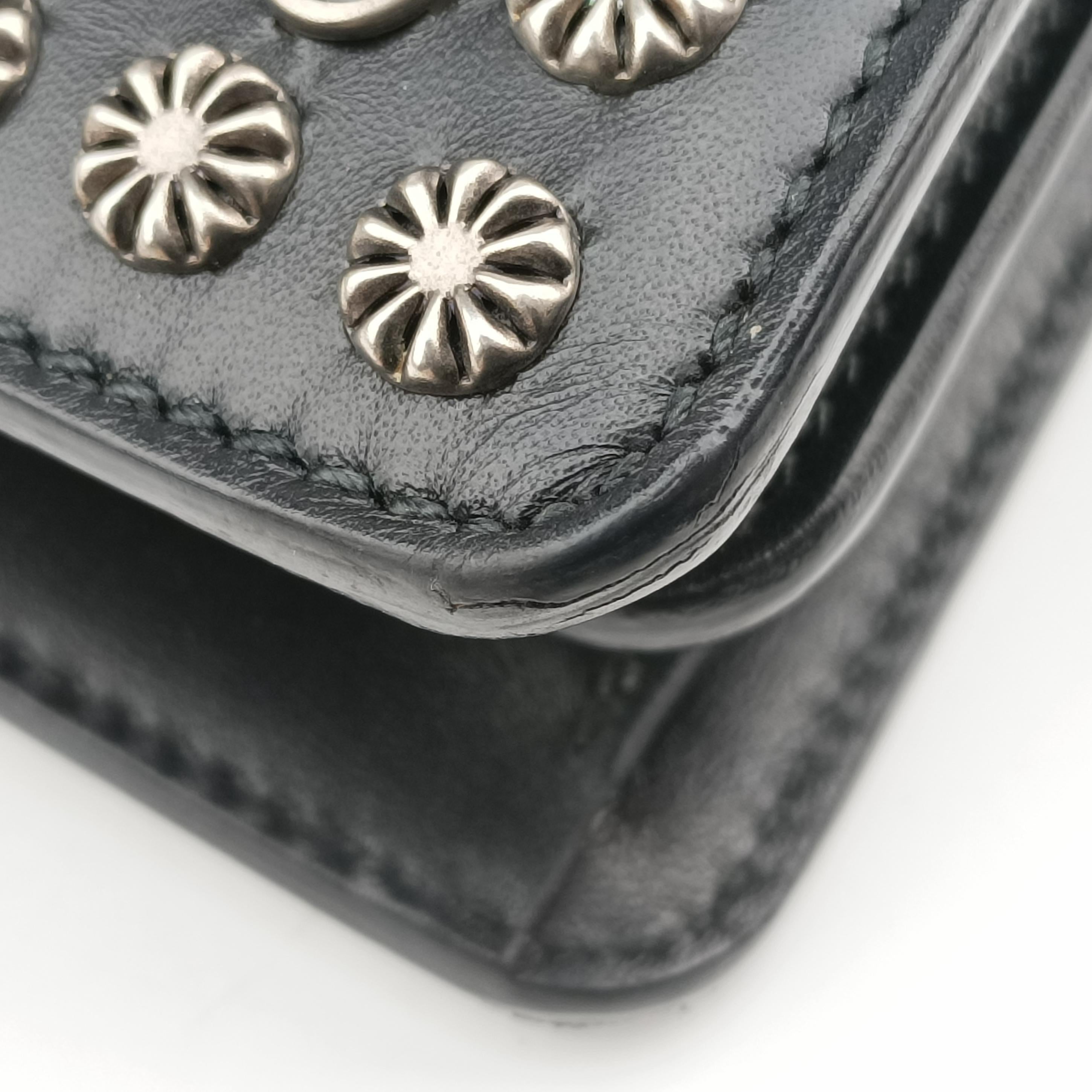 Pre-owned Gucci Dionysus Black Leather 400249 shoulderbag | stylenewstar