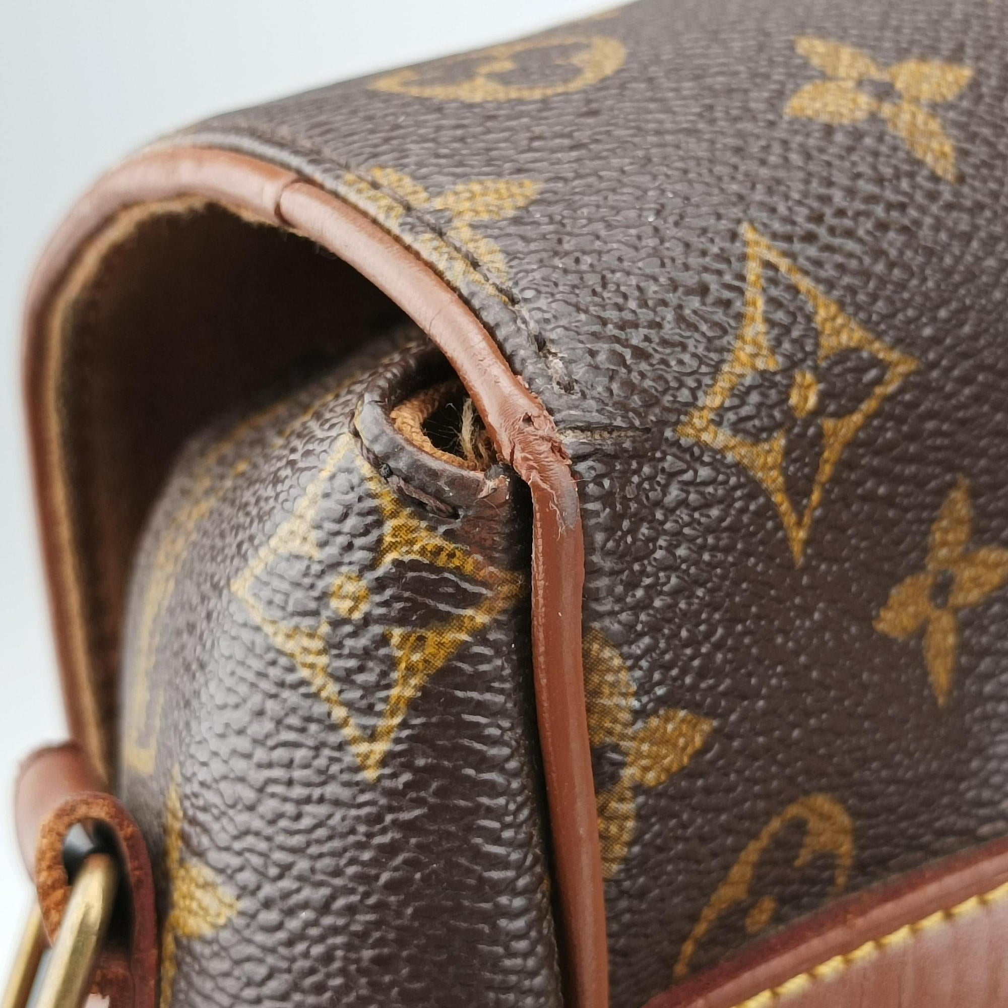 Pre-owned Louis Vuitton ABBESSES brown Monogram Canvas M45257 shoulderbag | stylenewstar