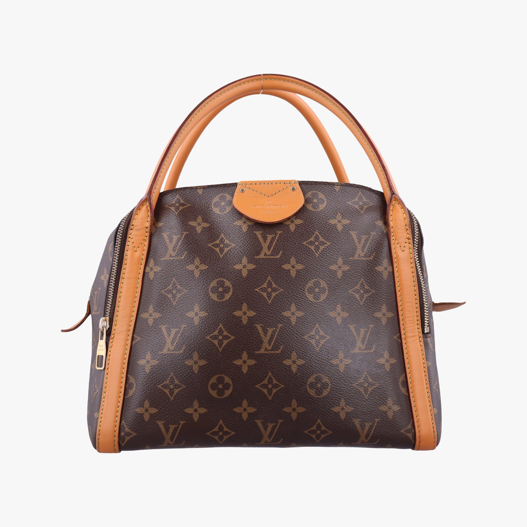 Pre-owned Louis Vuitton Marais MM brown×beige Monogram Canvas M41070 shoulderbag | stylenewstar