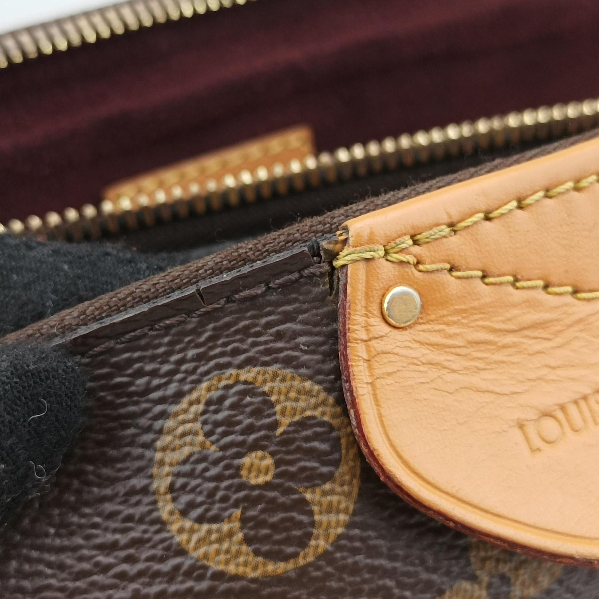 Pre-owned Louis Vuitton Marais MM brown×beige Monogram Canvas M41070 shoulderbag | stylenewstar