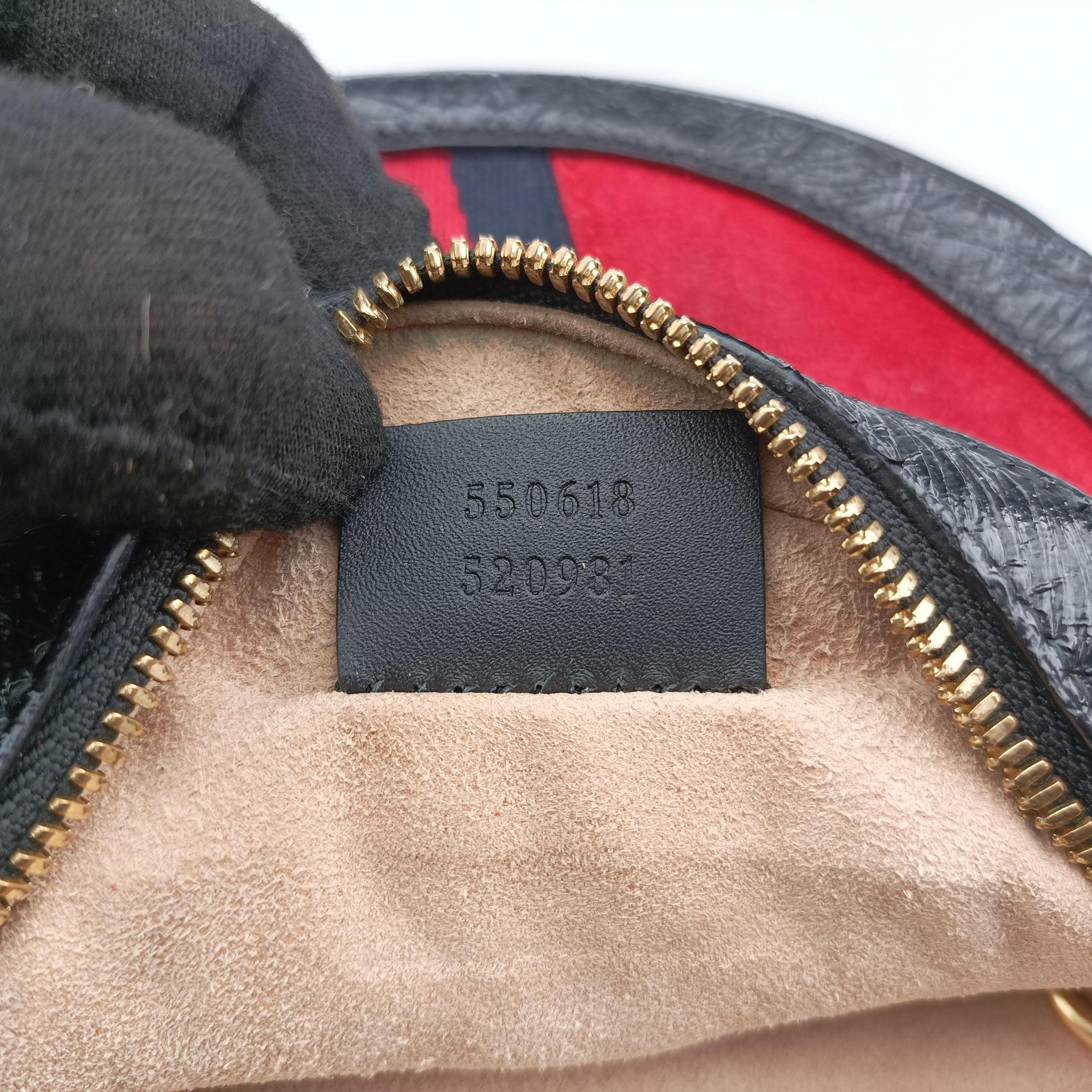 Secondhand Gucci Ophidia Red×black Suede×leather 550618 shoulderbag | stylenewstar