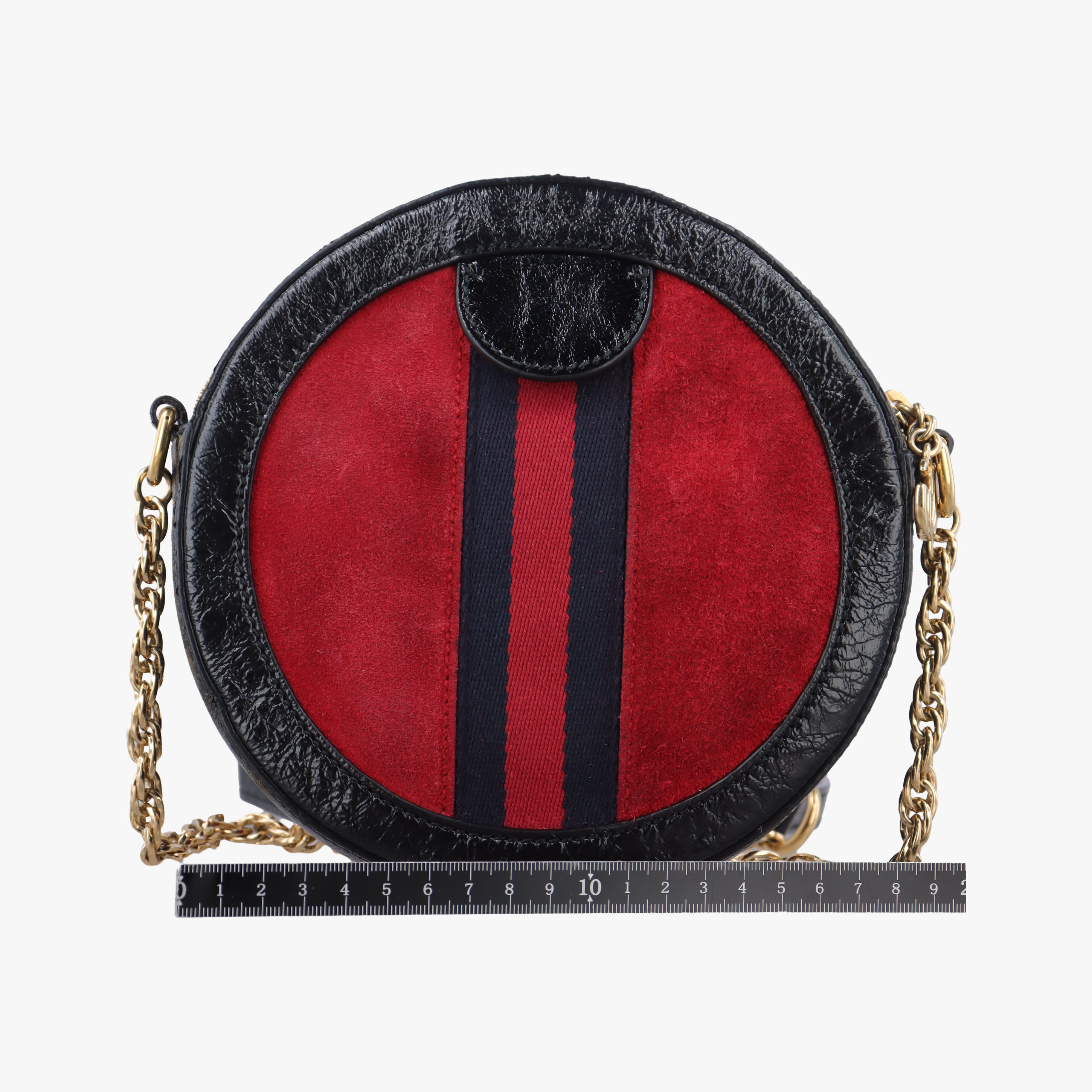 Secondhand Gucci Ophidia Red×black Suede×leather 550618 shoulderbag | stylenewstar
