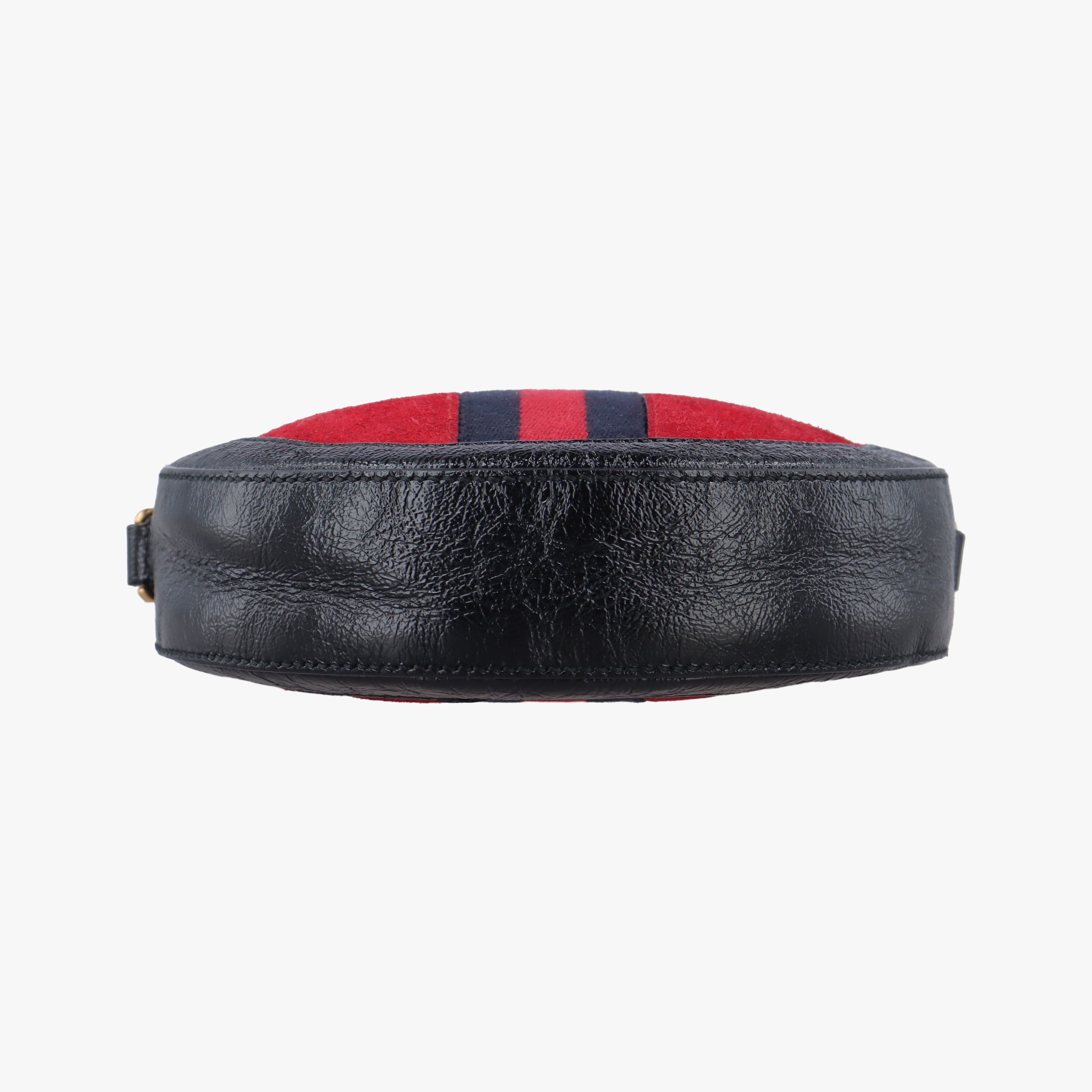 Secondhand Gucci Ophidia Red×black Suede×leather 550618 shoulderbag | stylenewstar