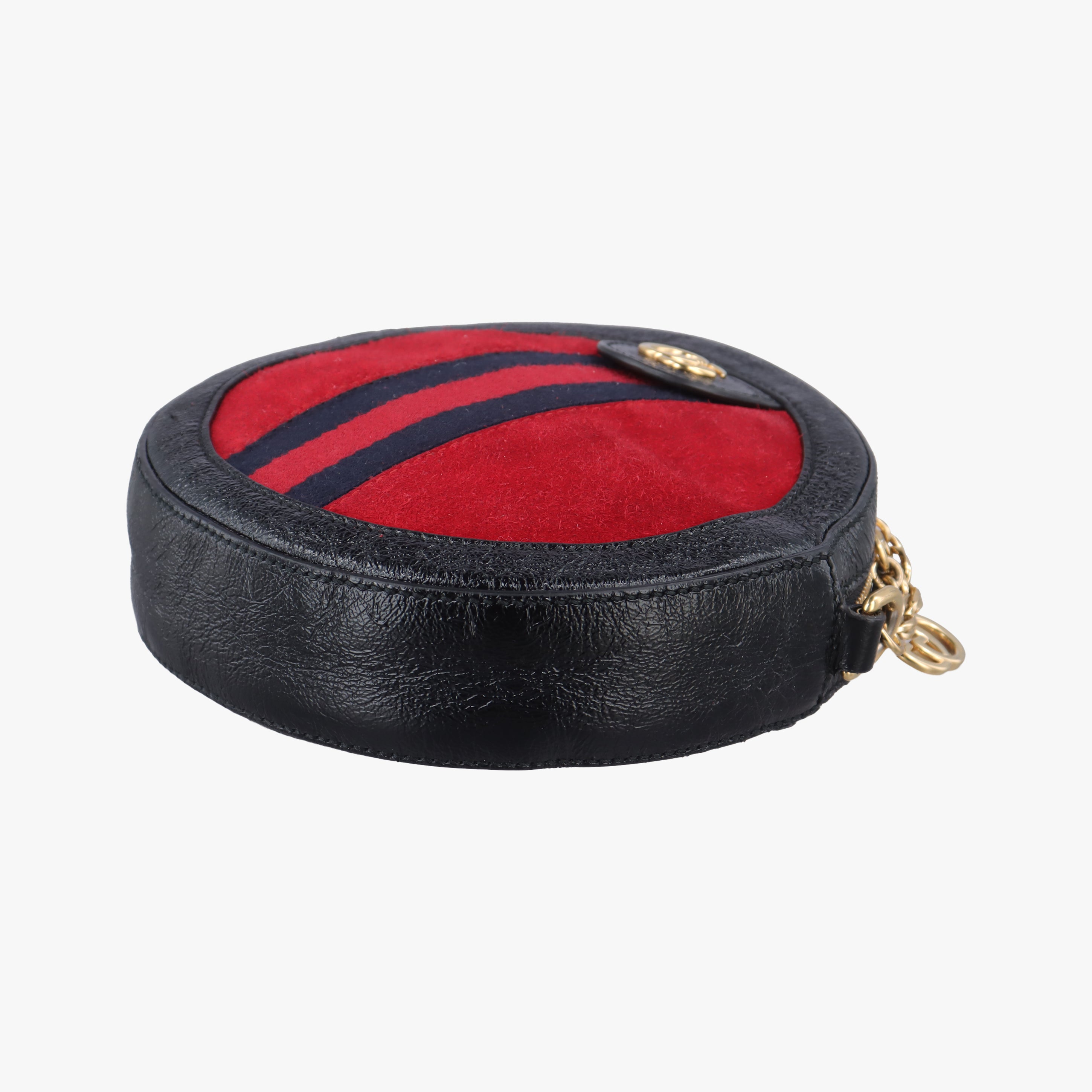Secondhand Gucci Ophidia Red×black Suede×leather 550618 shoulderbag | stylenewstar