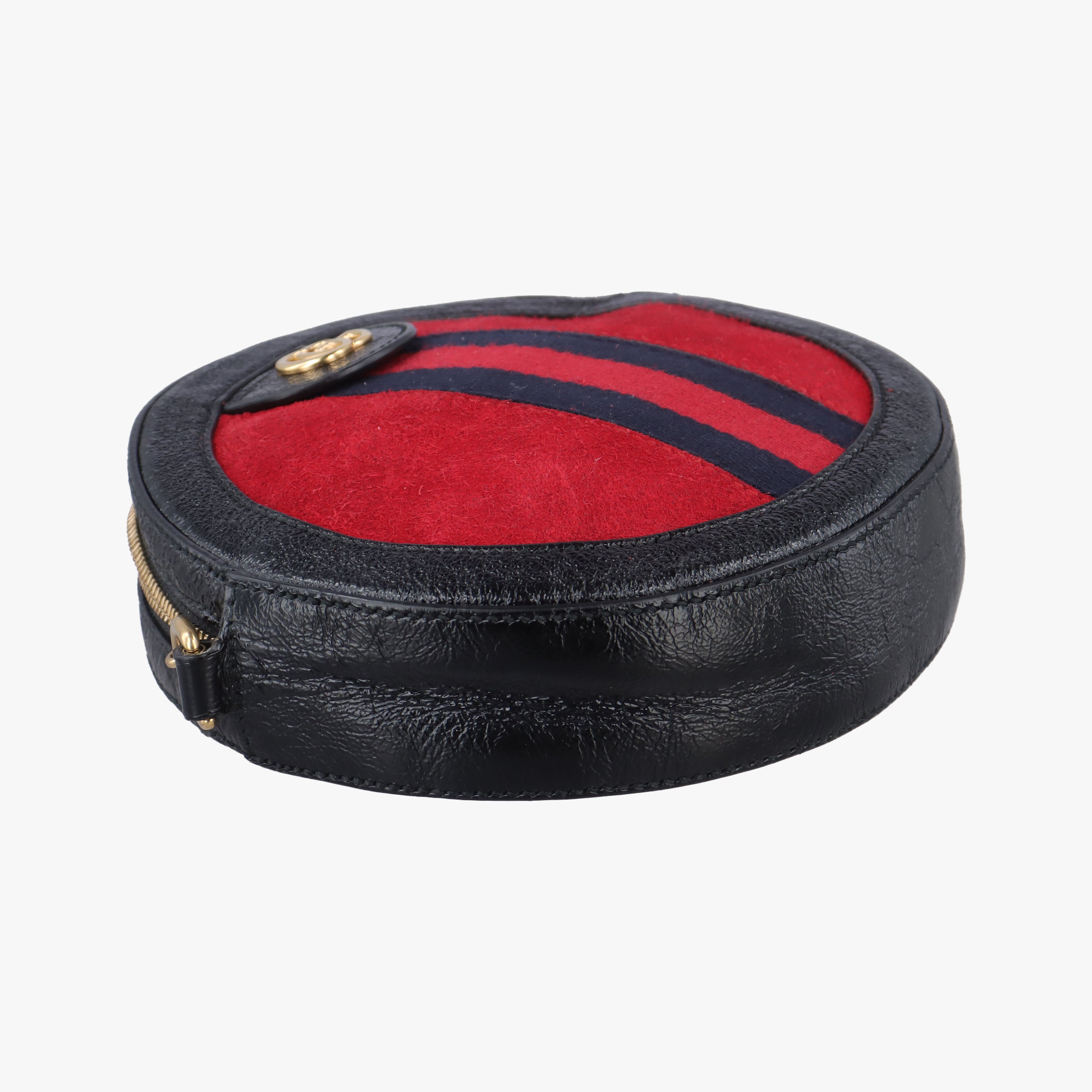 Secondhand Gucci Ophidia Red×black Suede×leather 550618 shoulderbag | stylenewstar