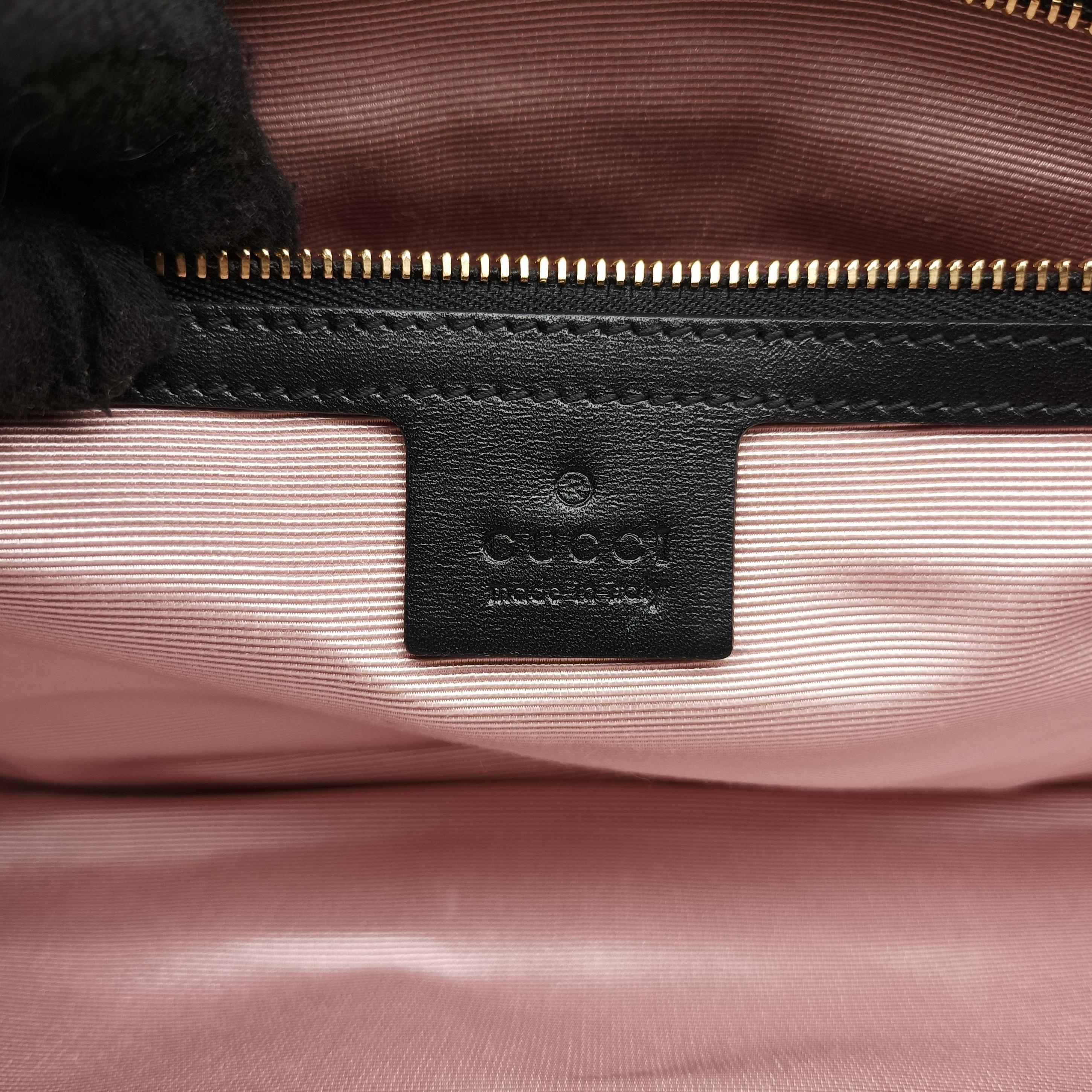 Pre-owned Gucci Arli Black Leather 550130 shoulderbag | stylenewstar