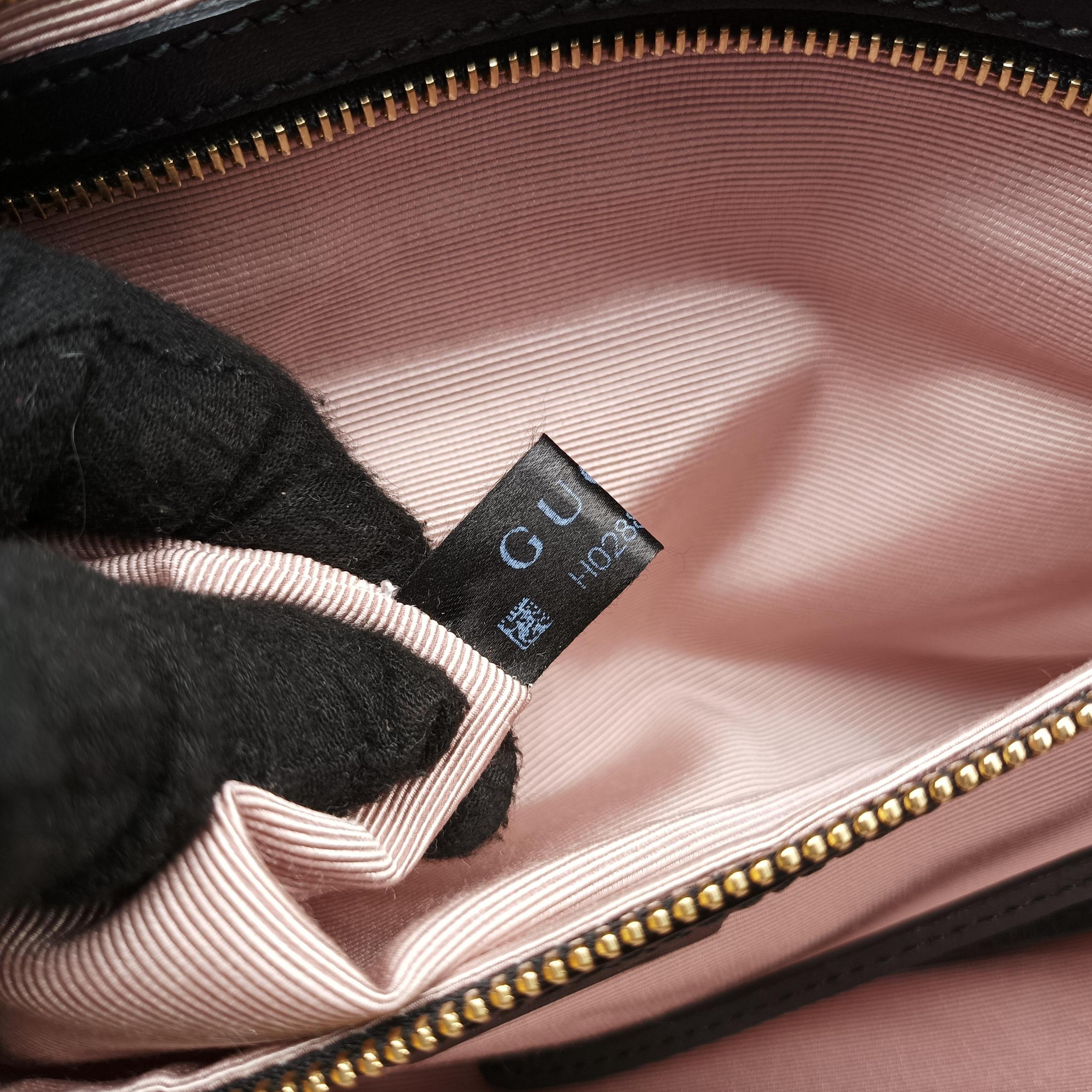 Pre-owned Gucci Arli Black Leather 550130 shoulderbag | stylenewstar