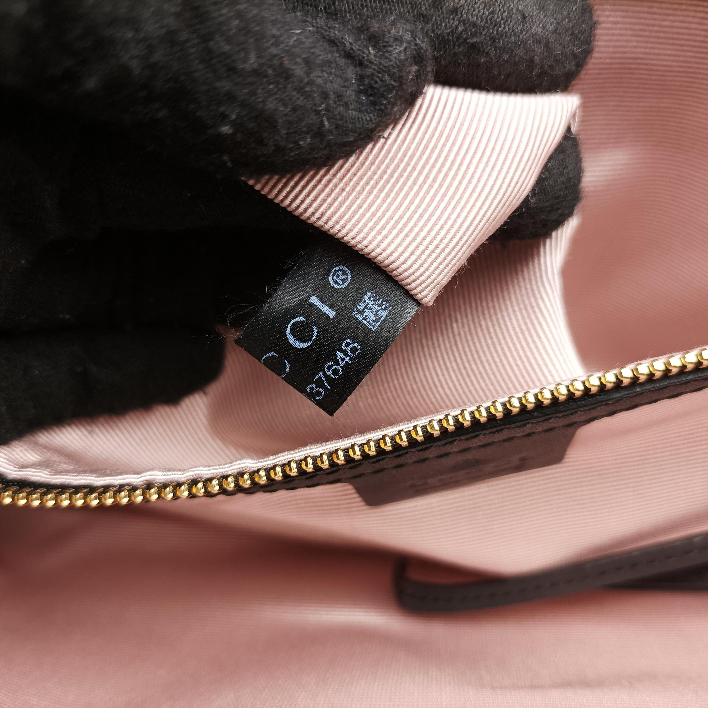 Pre-owned Gucci Arli Black Leather 550130 shoulderbag | stylenewstar