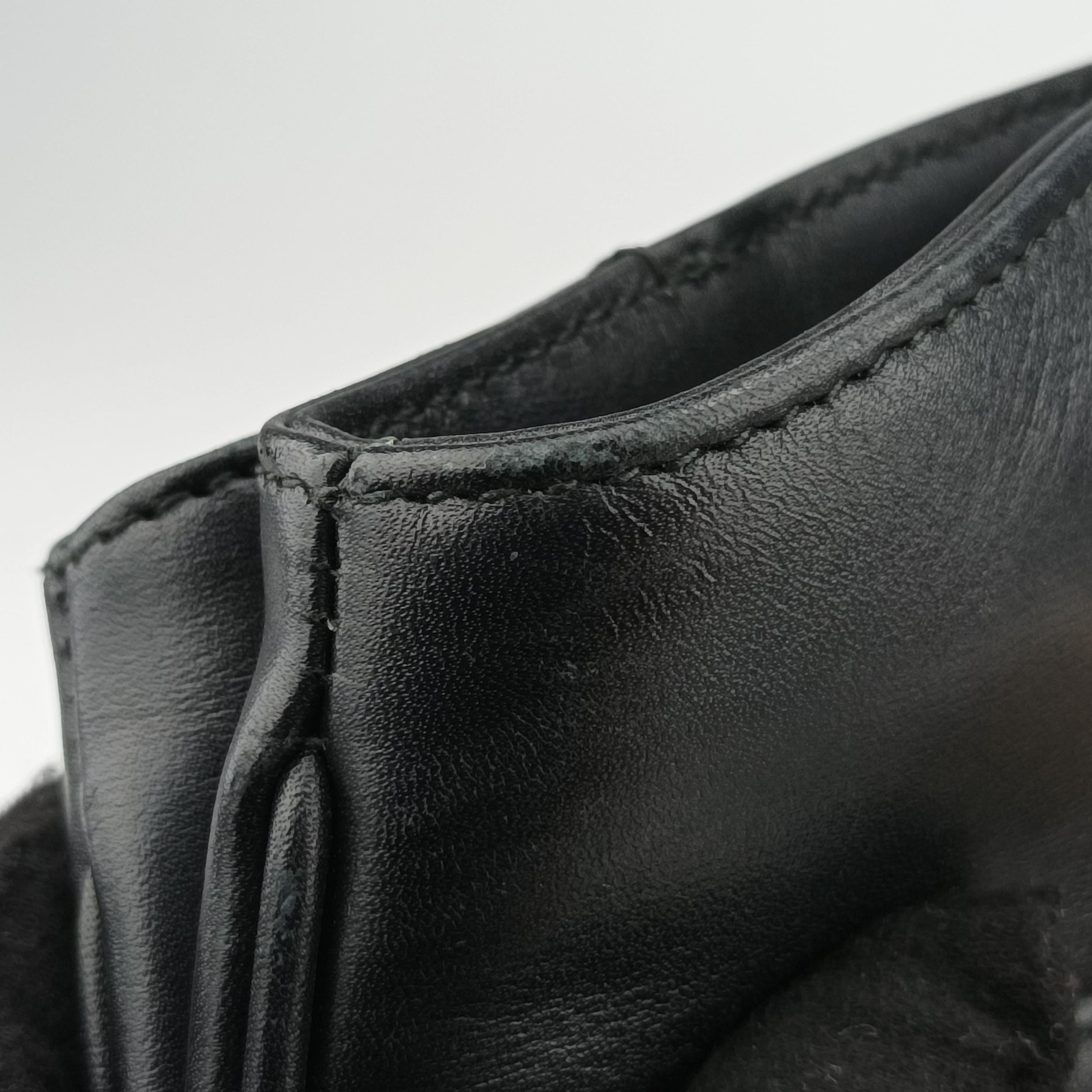 Pre-owned Gucci Arli Black Leather 550130 shoulderbag | stylenewstar