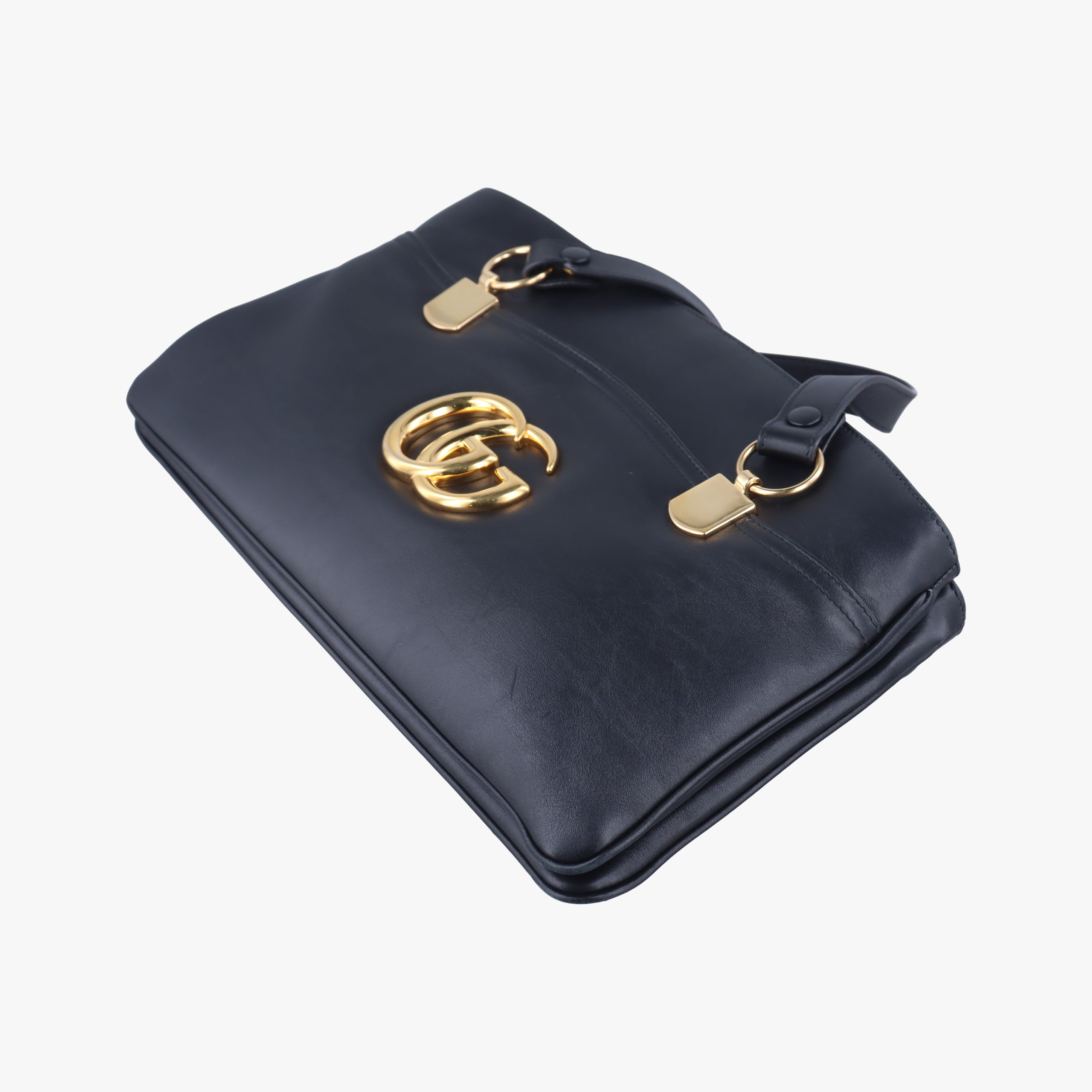 Pre-owned Gucci Arli Black Leather 550130 shoulderbag | stylenewstar