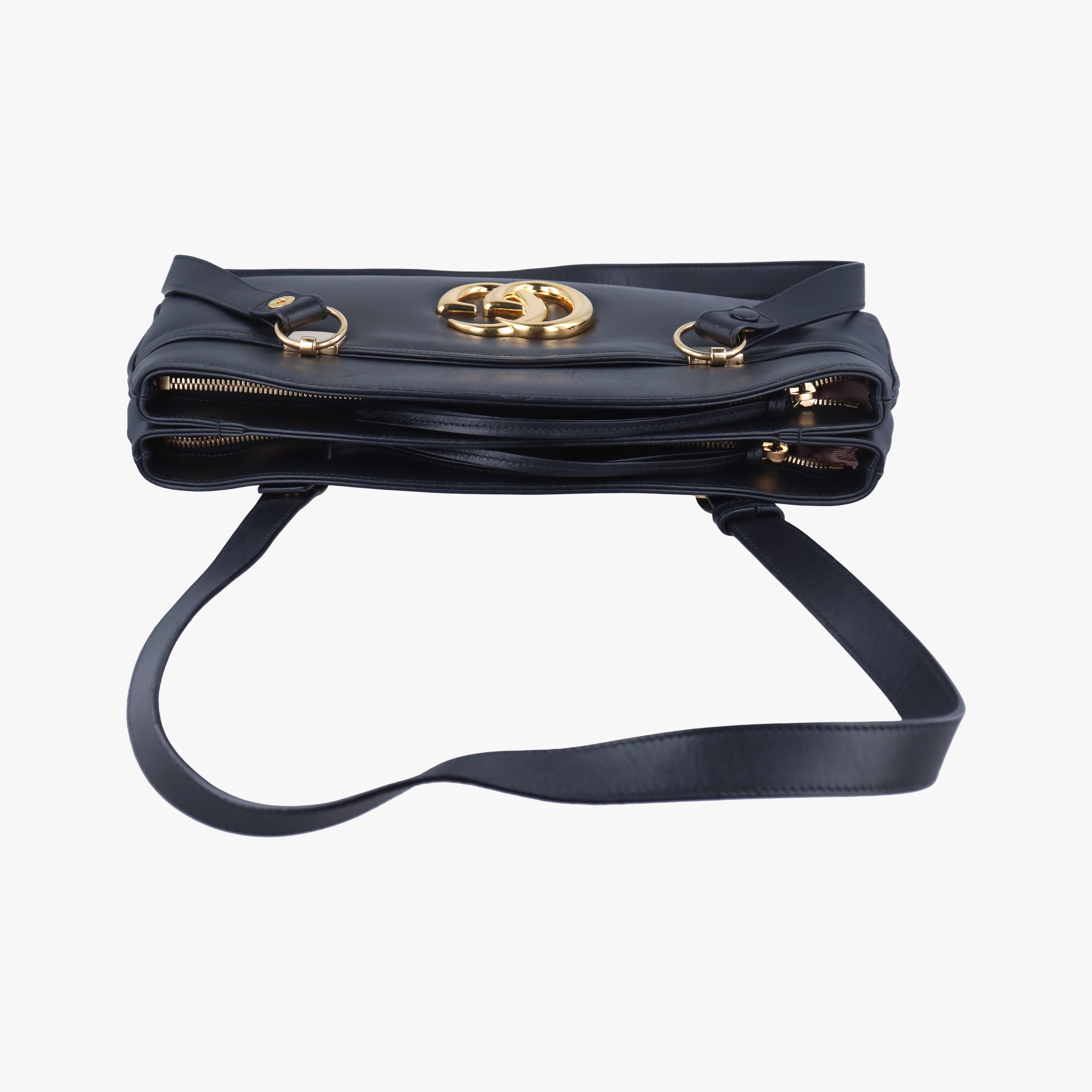 Pre-owned Gucci Arli Black Leather 550130 shoulderbag | stylenewstar