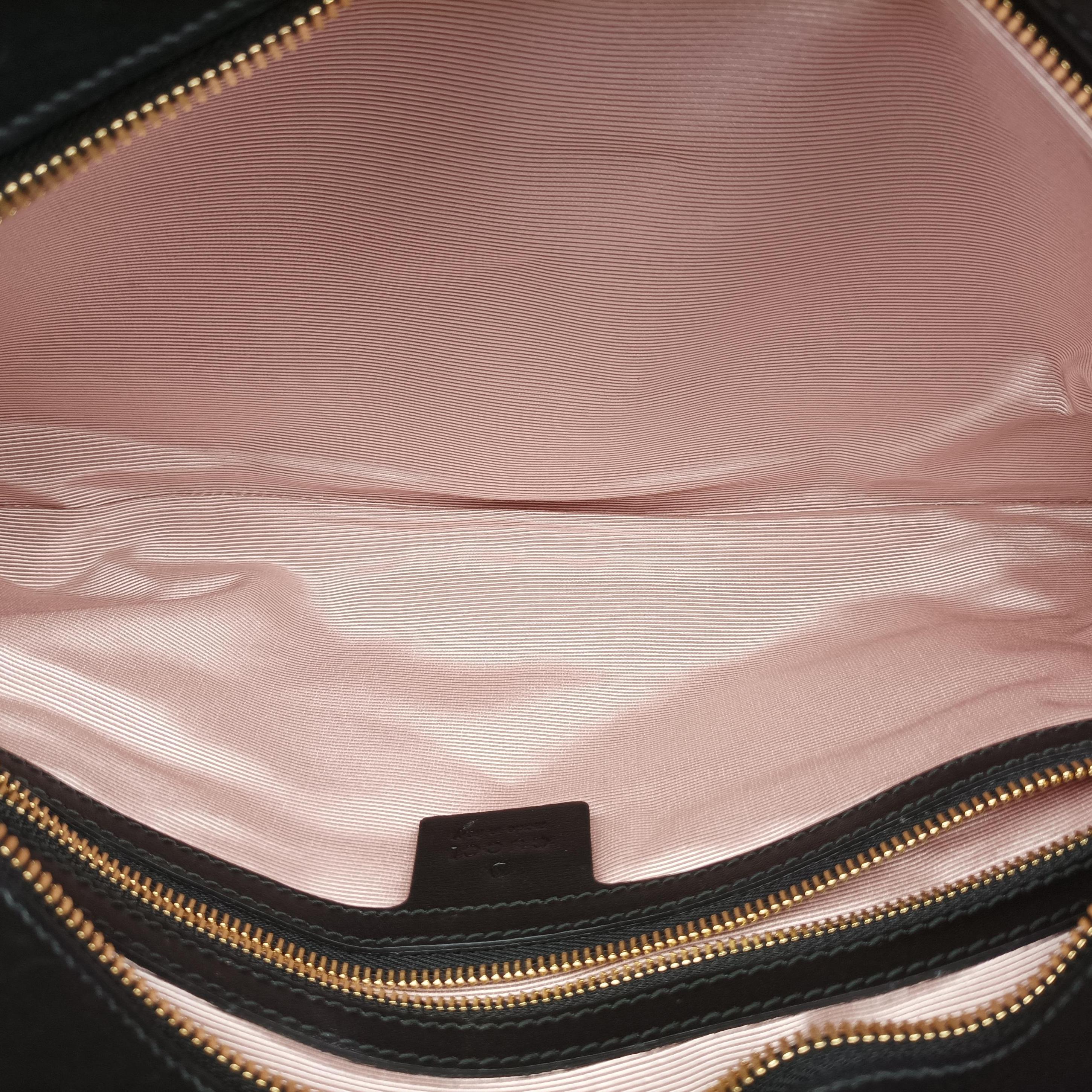 Pre-owned Gucci Arli Black Leather 550130 shoulderbag | stylenewstar