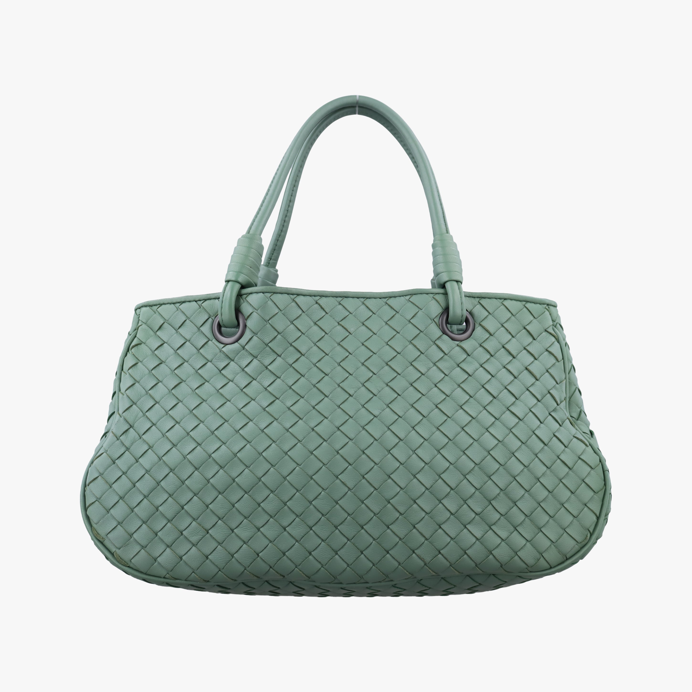 Secondhand Bottega Veneta Intrecciato Green lambskin  handbag | stylenewstar