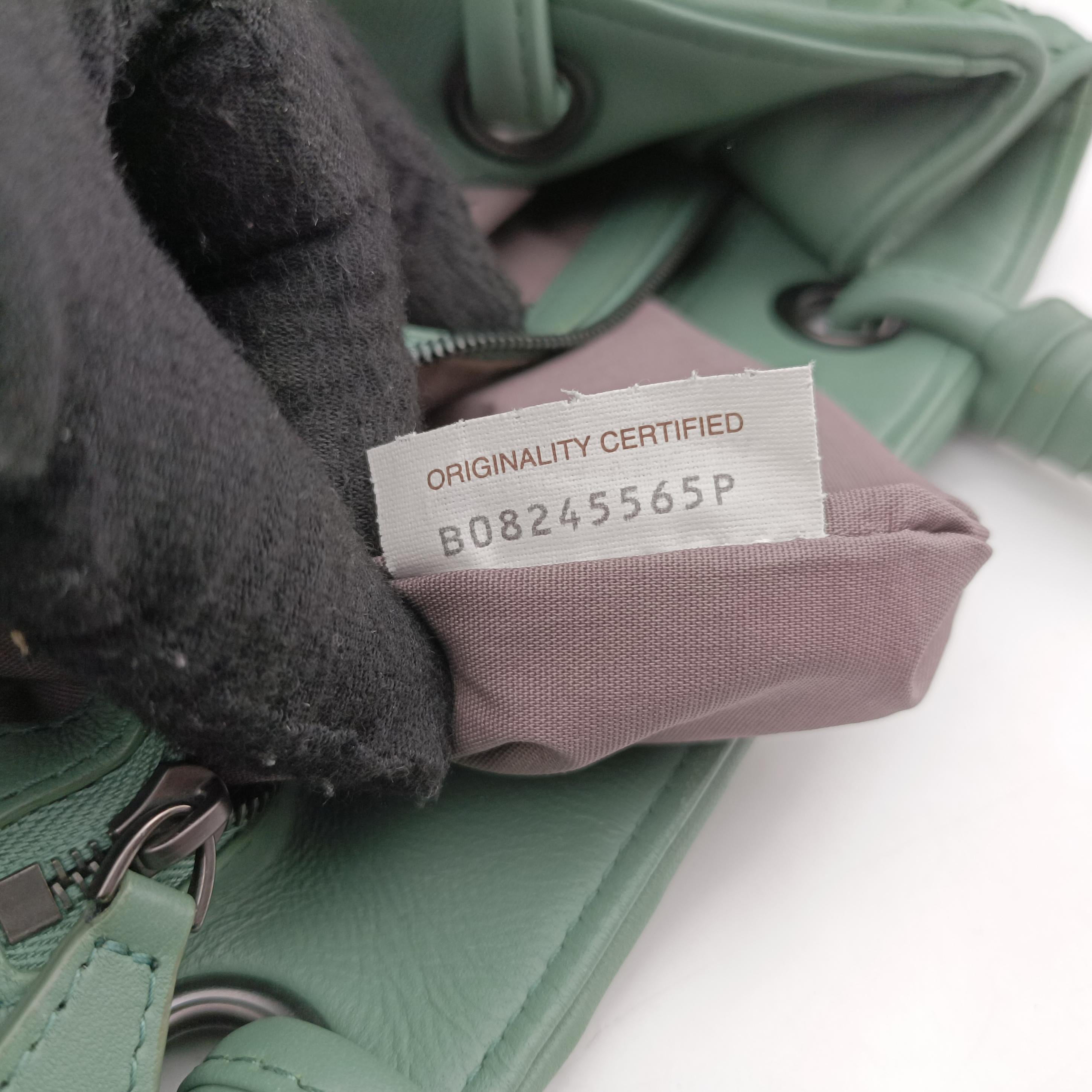 Secondhand Bottega Veneta Intrecciato Green lambskin  handbag | stylenewstar