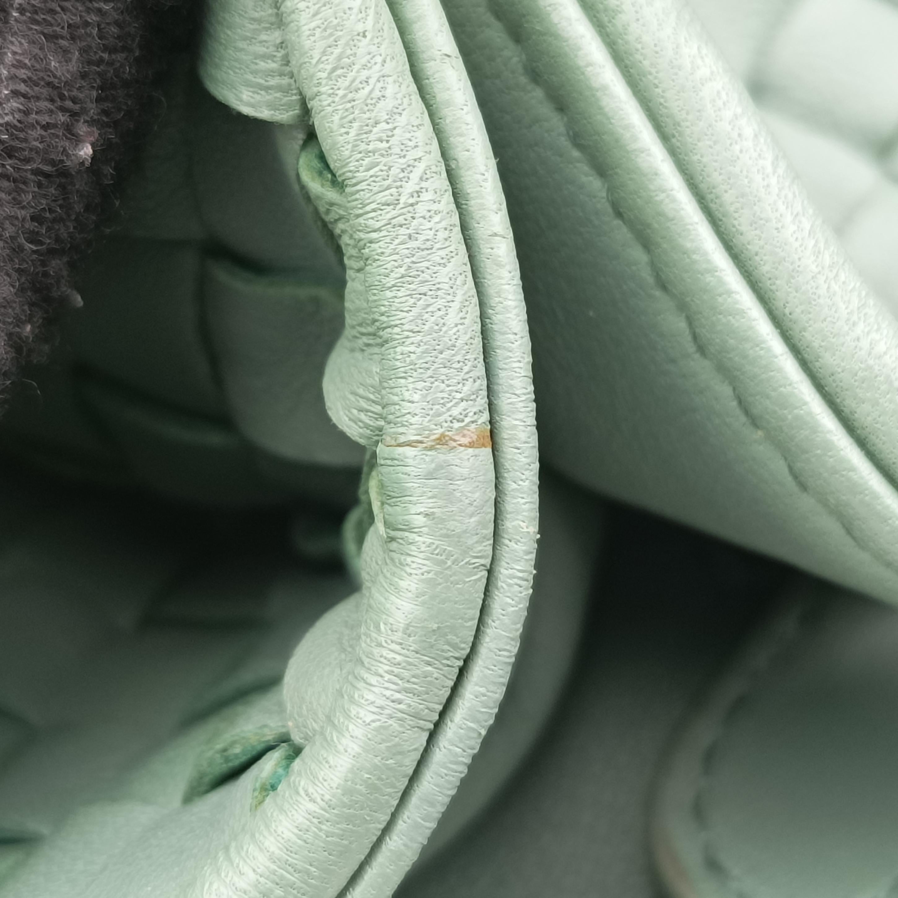Secondhand Bottega Veneta Intrecciato Green lambskin  handbag | stylenewstar