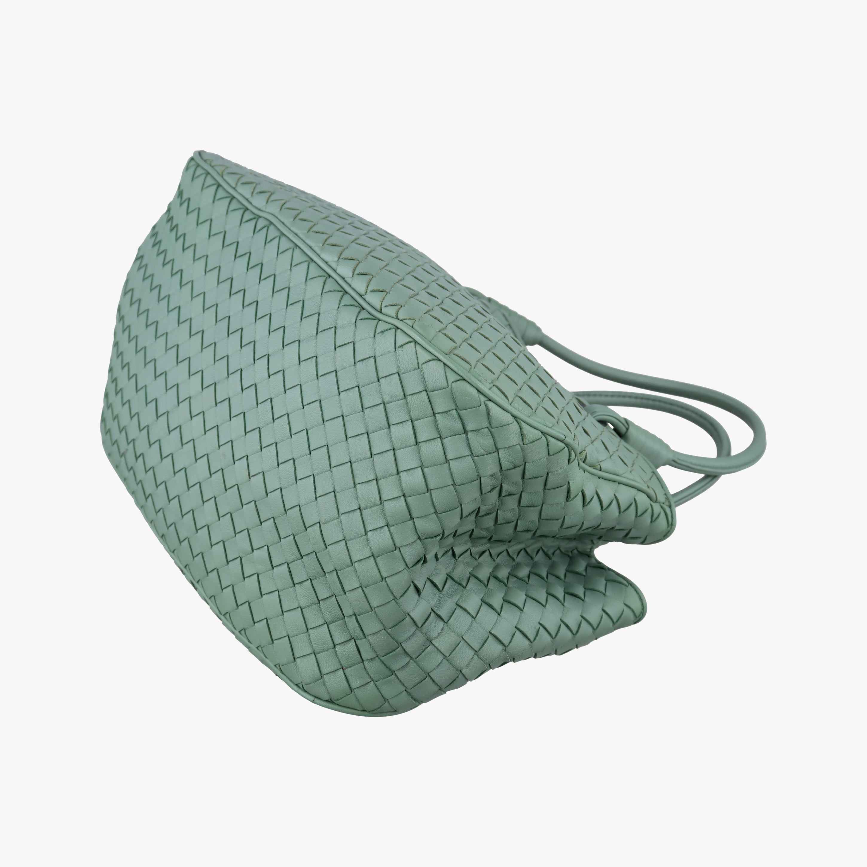 Secondhand Bottega Veneta Intrecciato Green lambskin  handbag | stylenewstar