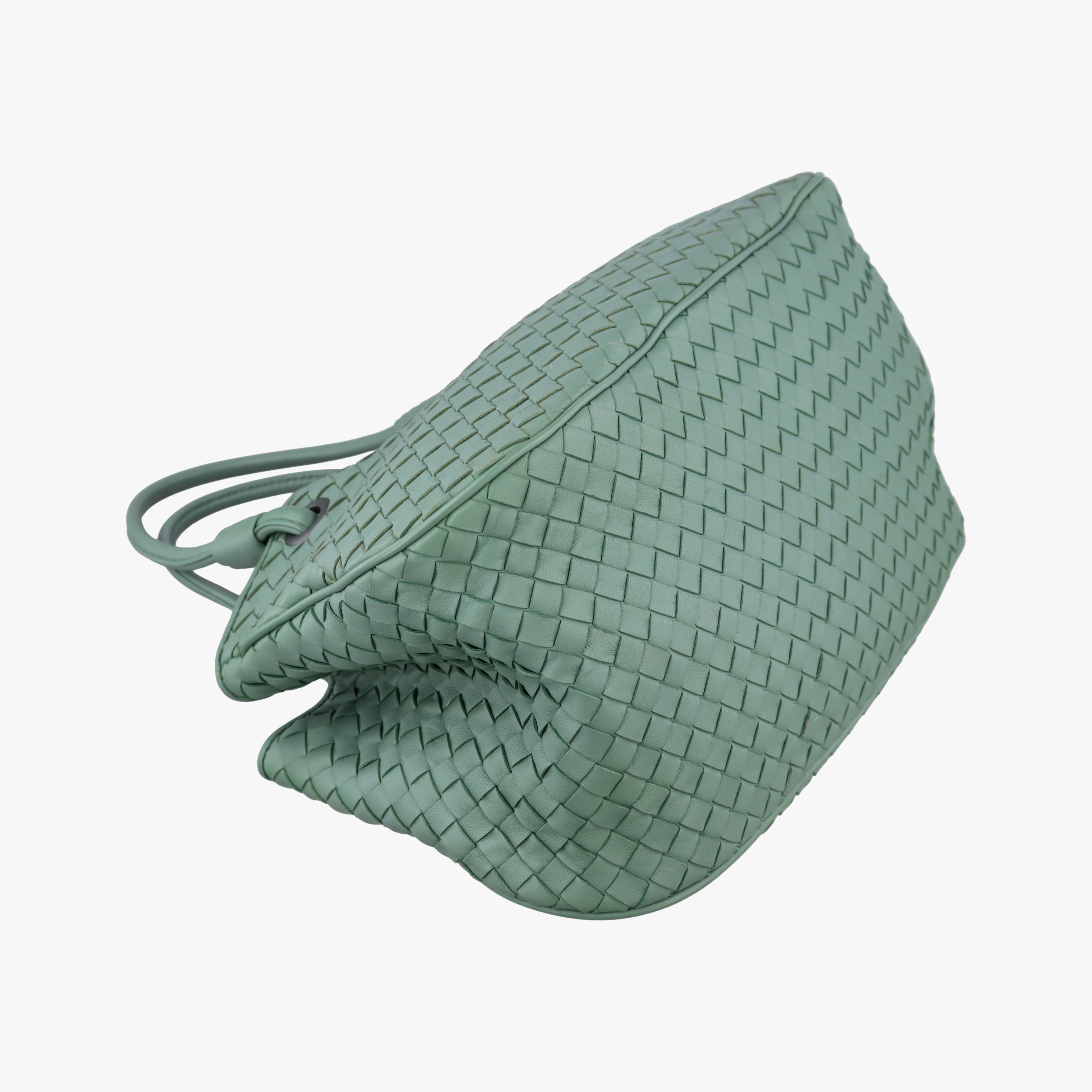 Secondhand Bottega Veneta Intrecciato Green lambskin  handbag | stylenewstar