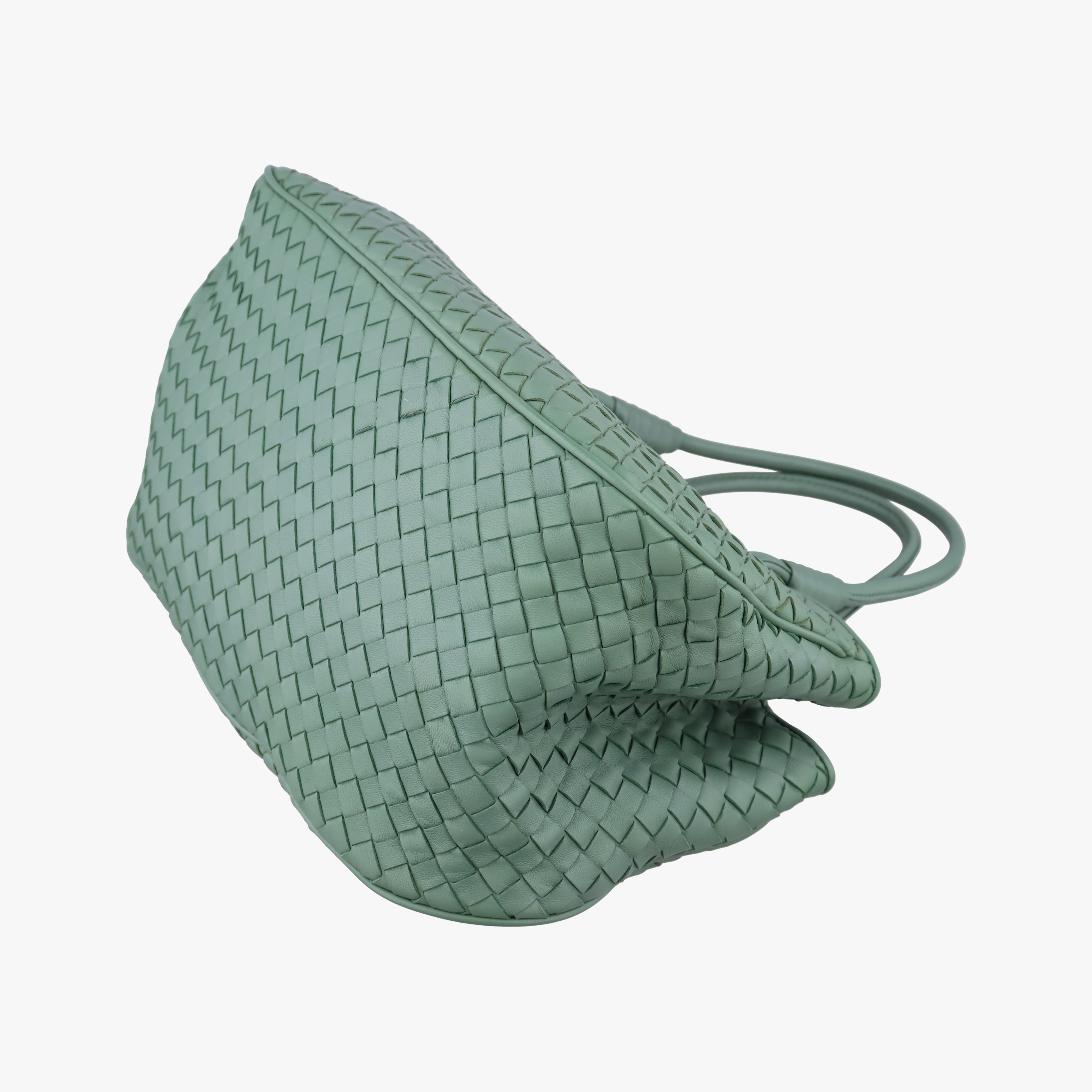 Secondhand Bottega Veneta Intrecciato Green lambskin  handbag | stylenewstar