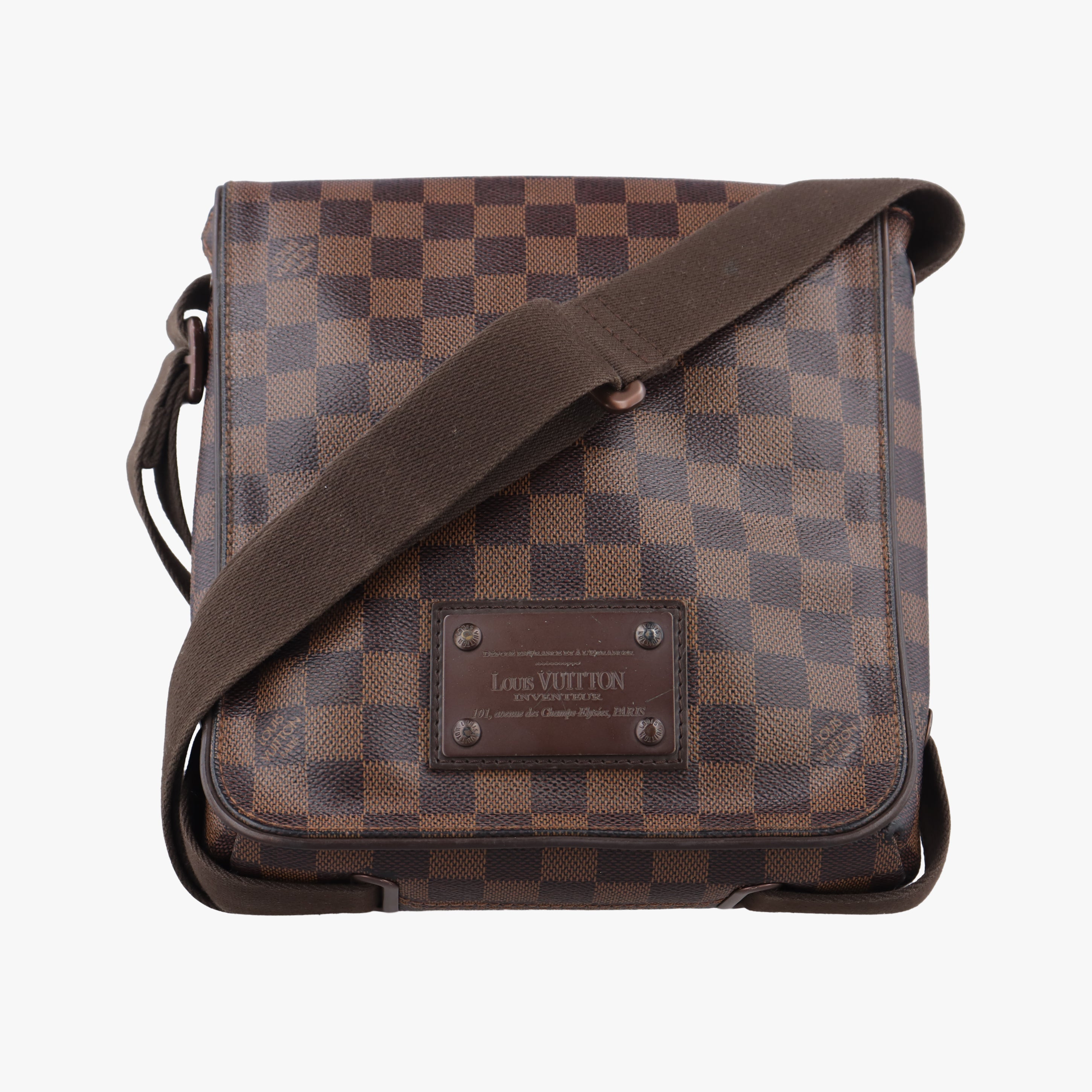 Secondhand Louis Vuitton BROOKLYN PM EBENE Damier Canvas N51210 shoulderbag | stylenewstar