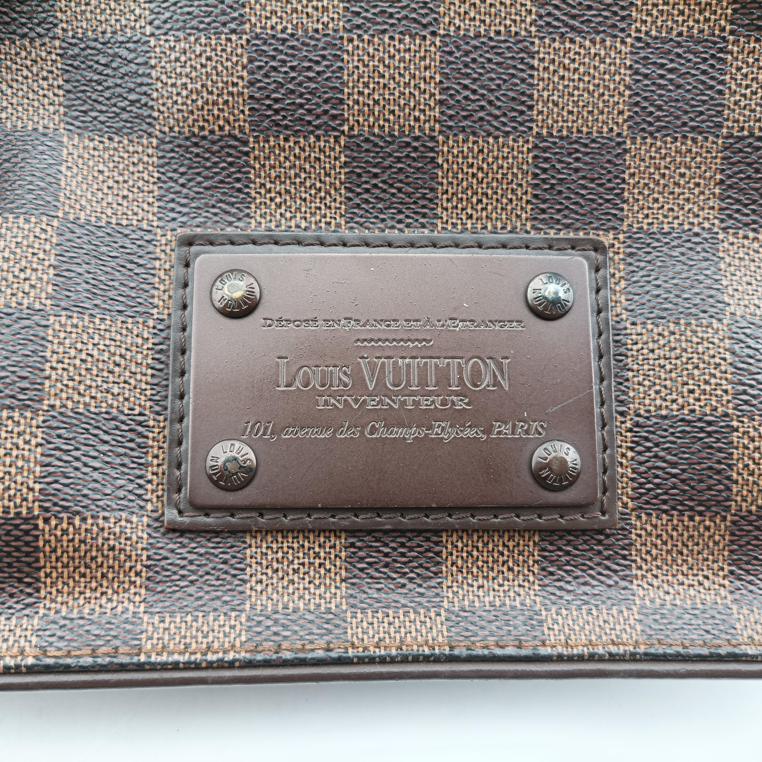 Secondhand Louis Vuitton BROOKLYN PM EBENE Damier Canvas N51210 shoulderbag | stylenewstar