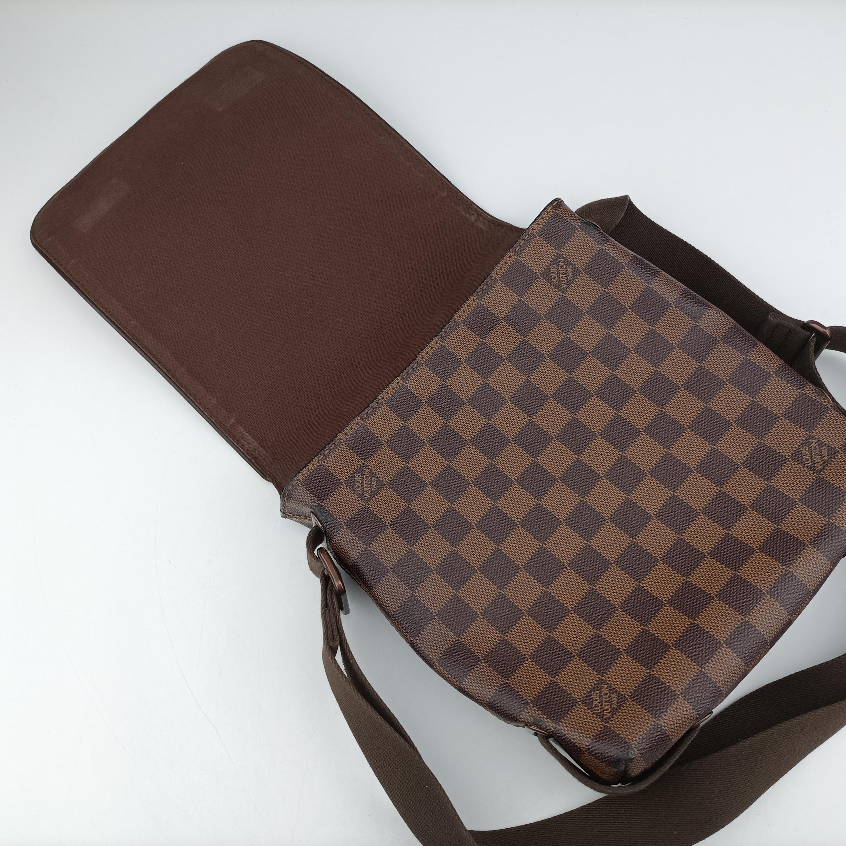 Secondhand Louis Vuitton BROOKLYN PM EBENE Damier Canvas N51210 shoulderbag | stylenewstar