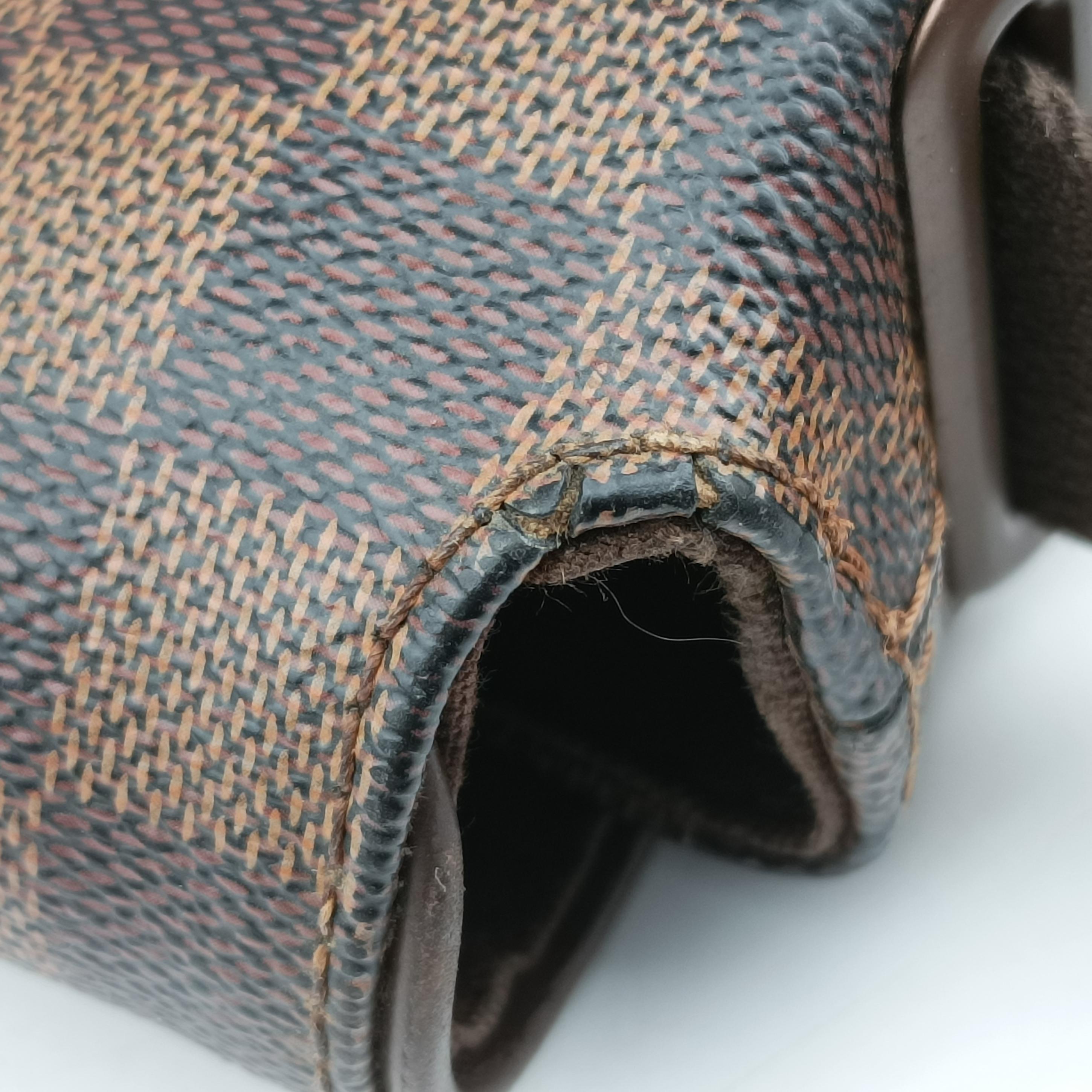 Secondhand Louis Vuitton BROOKLYN PM EBENE Damier Canvas N51210 shoulderbag | stylenewstar