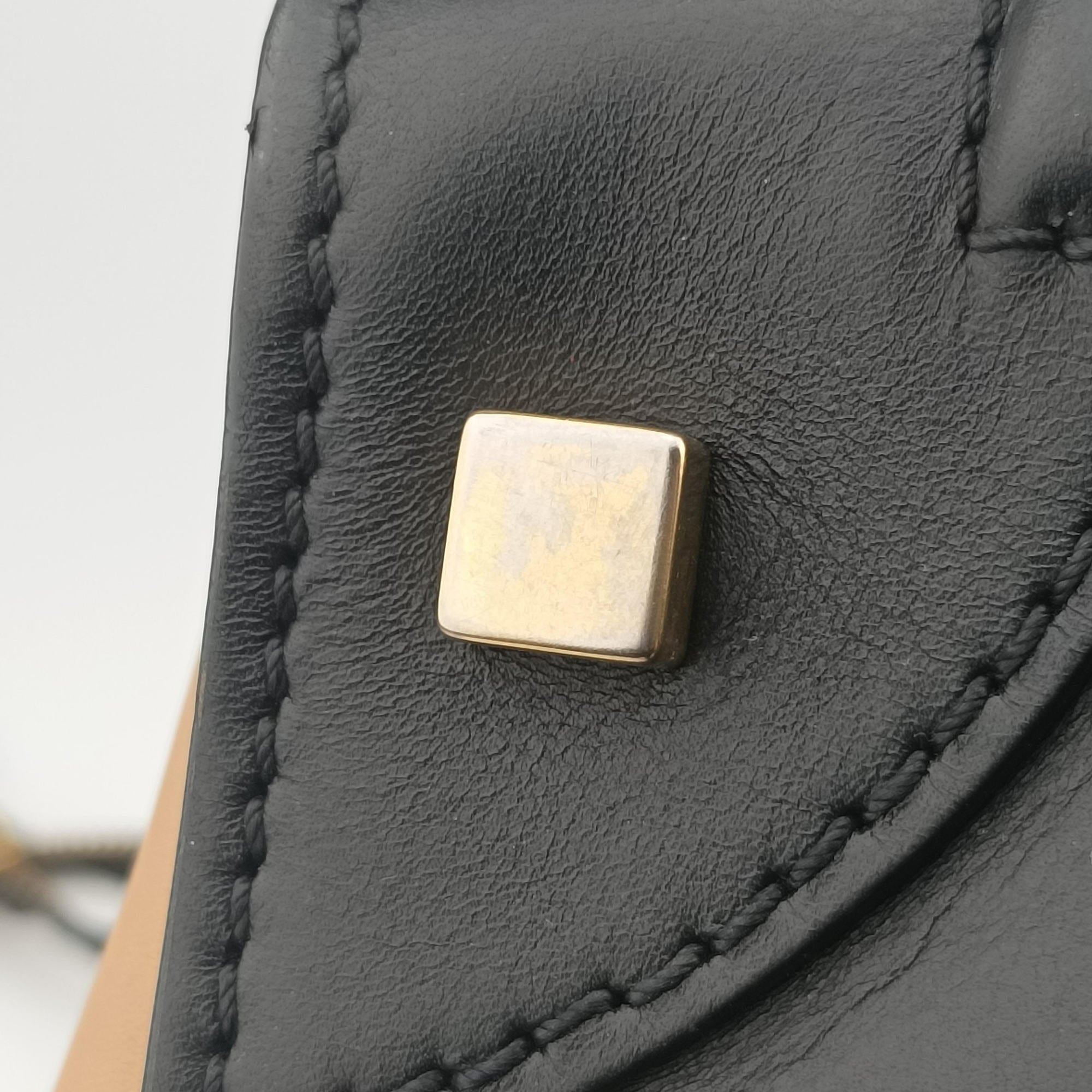 Secondhand Celine Luggage Mini Shopper Beige×white×black Leather  handbag | stylenewstar