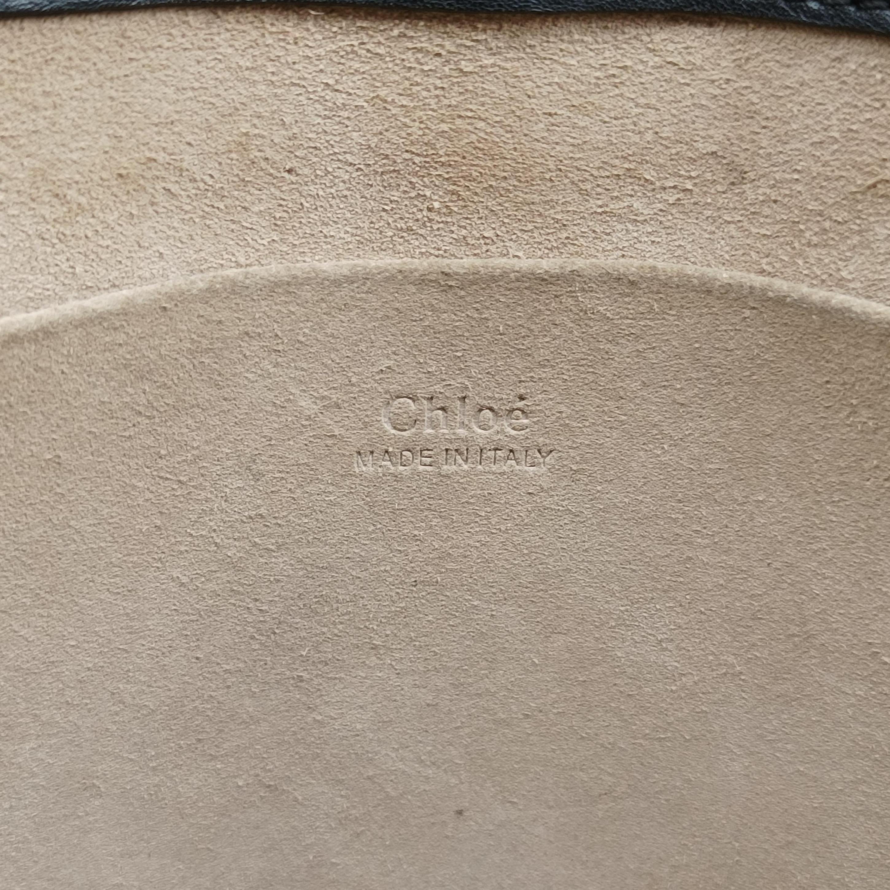 Pre-owned Chloe Bracelet Nile Black Leather  shoulderbag | stylenewstar