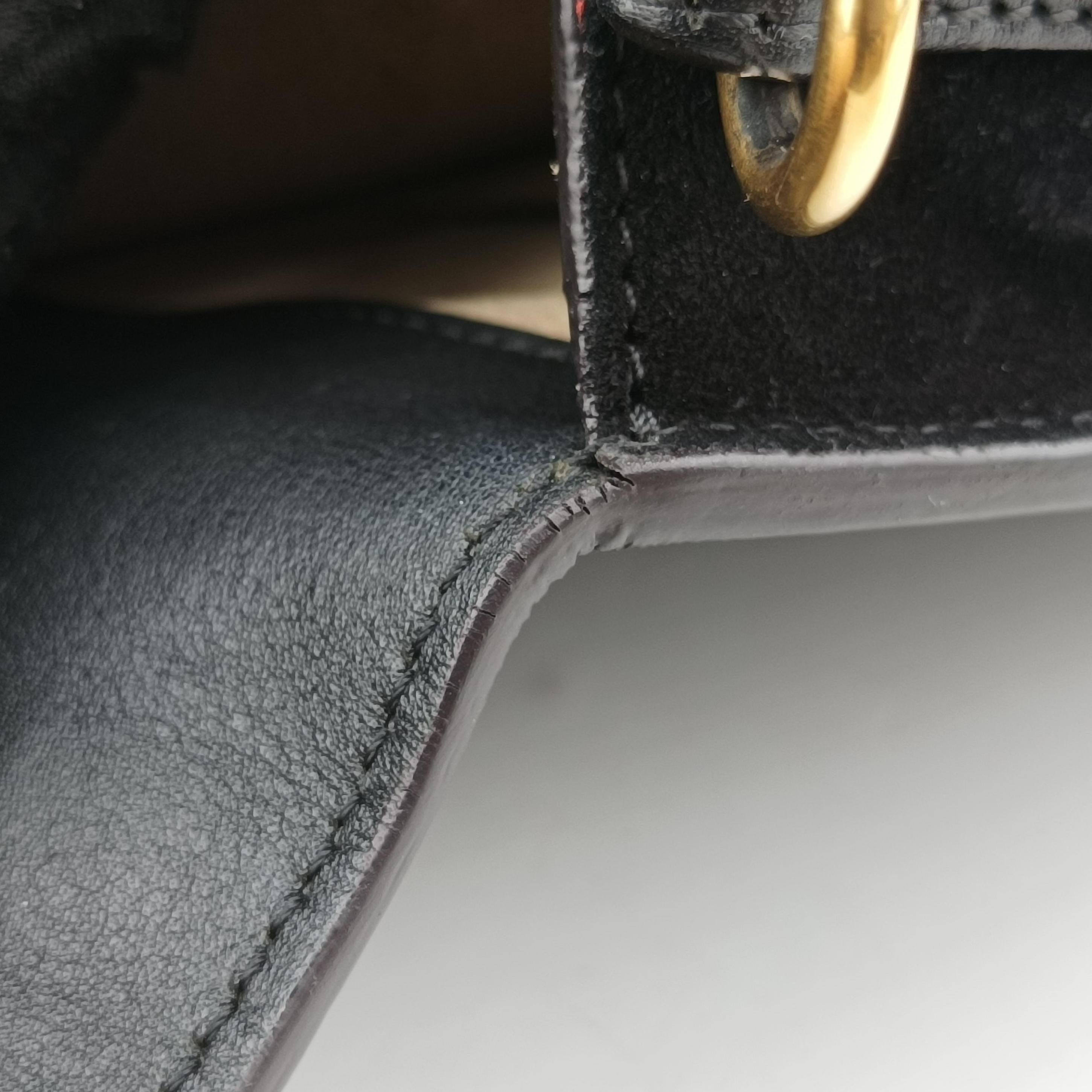 Pre-owned Chloe Bracelet Nile Black Leather  shoulderbag | stylenewstar