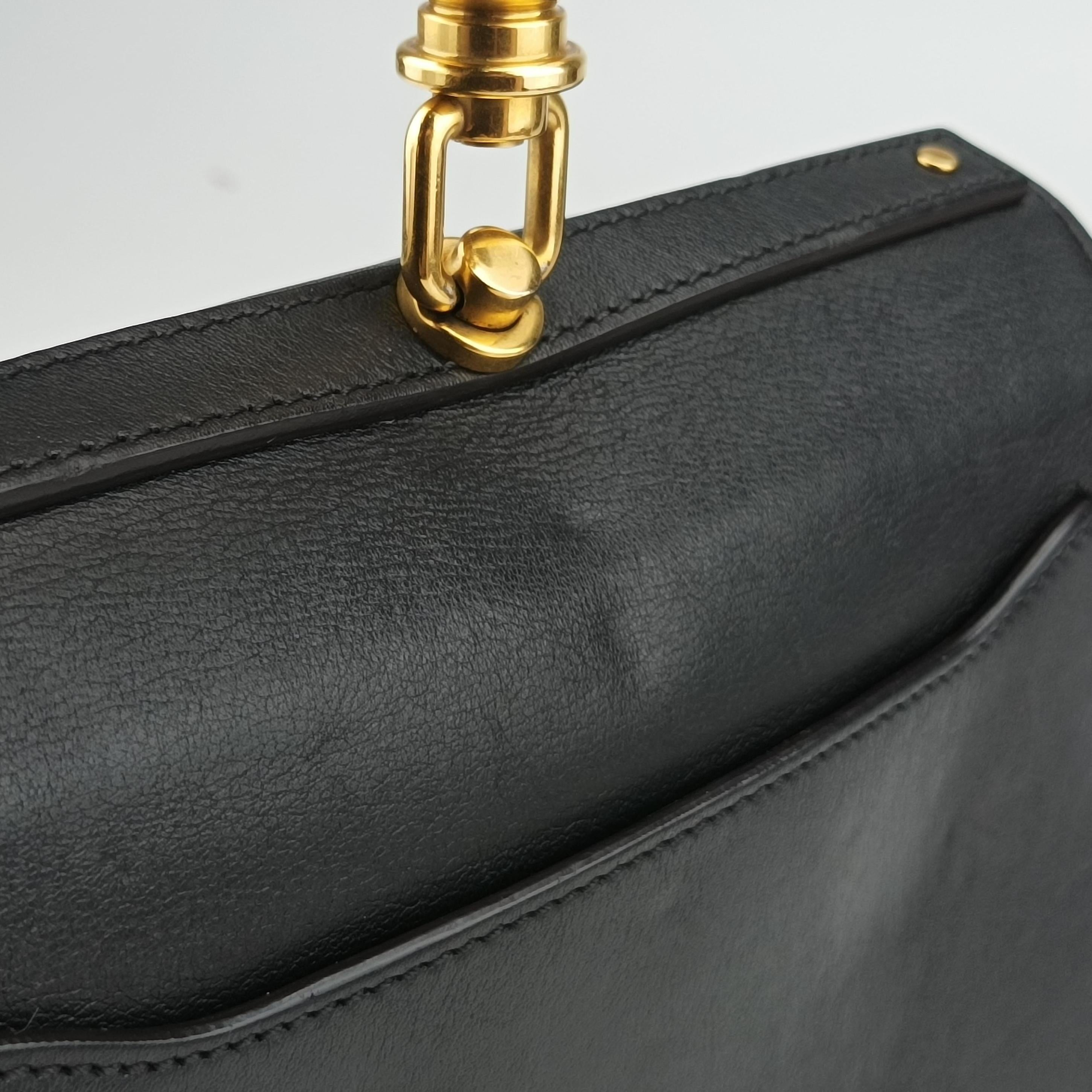 Pre-owned Chloe Bracelet Nile Black Leather  shoulderbag | stylenewstar