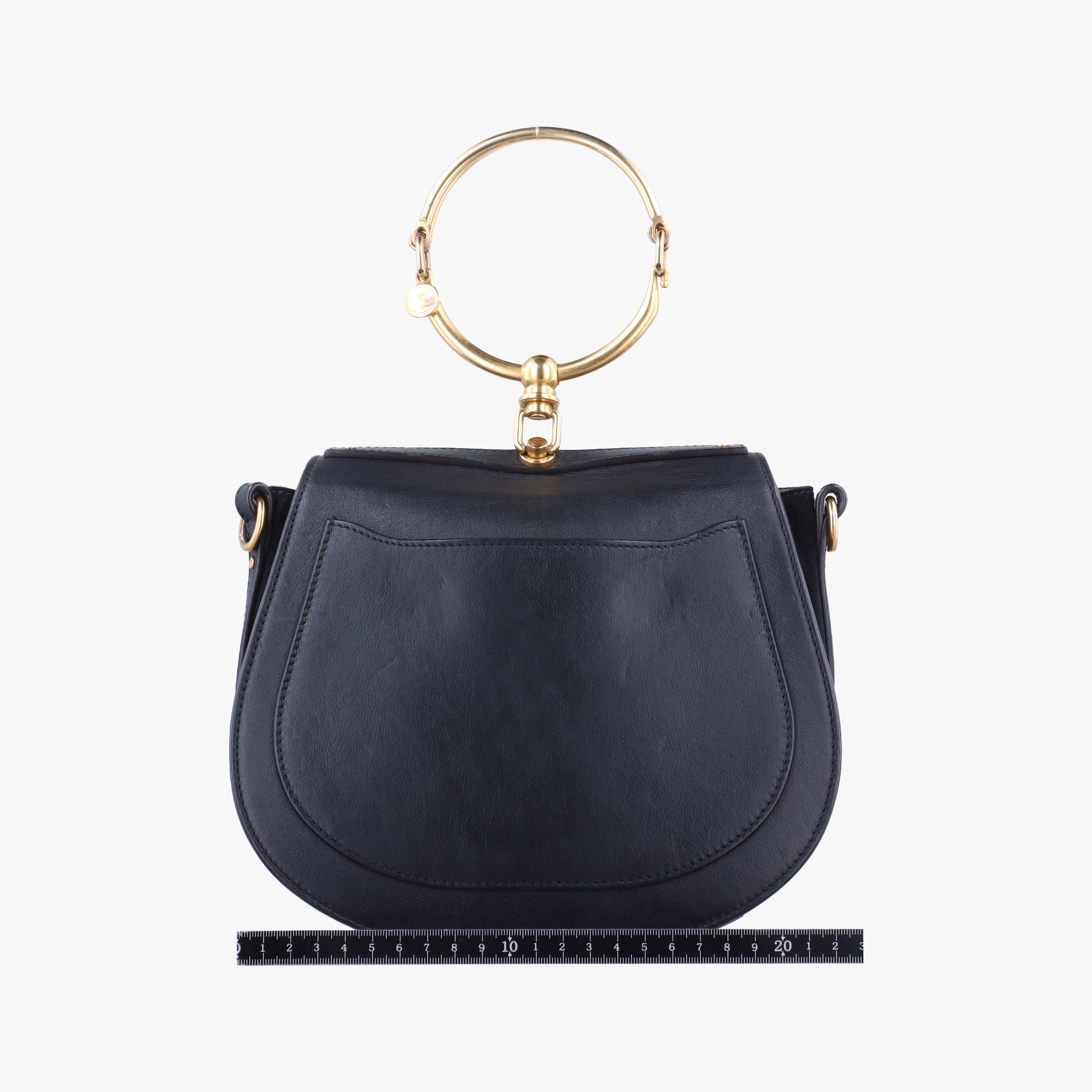 Pre-owned Chloe Bracelet Nile Black Leather  shoulderbag | stylenewstar