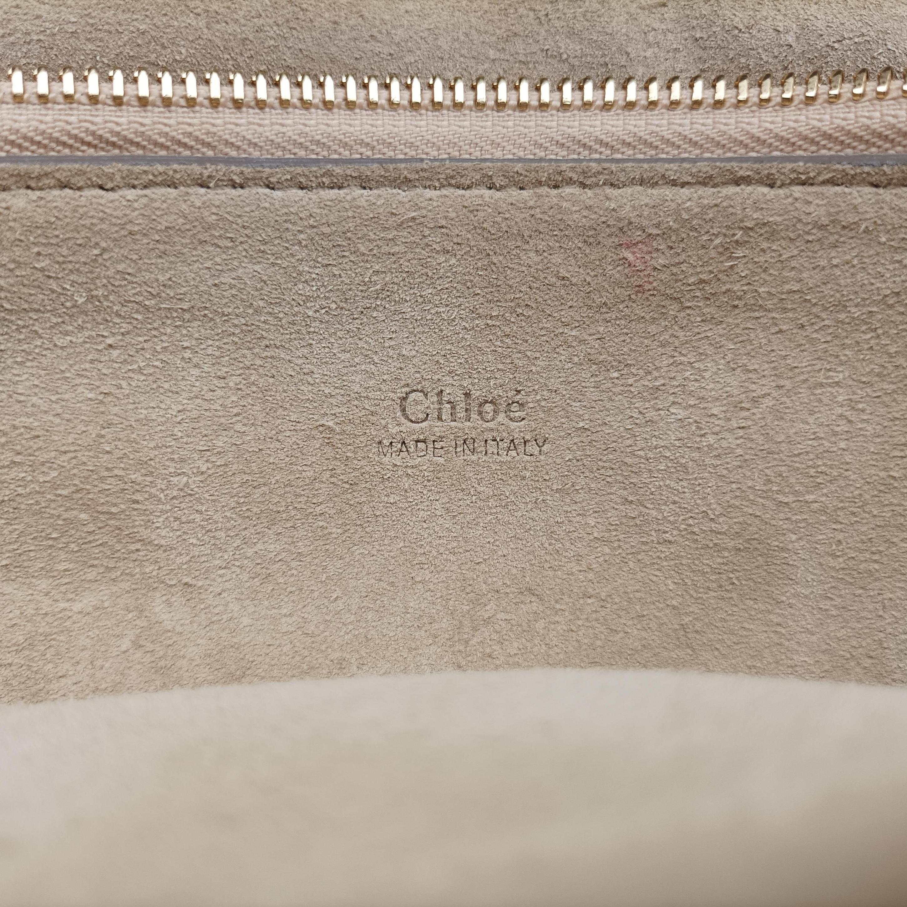 Pre-owned Chloe FAYE Grey Suede × leather  shoulderbag | stylenewstar