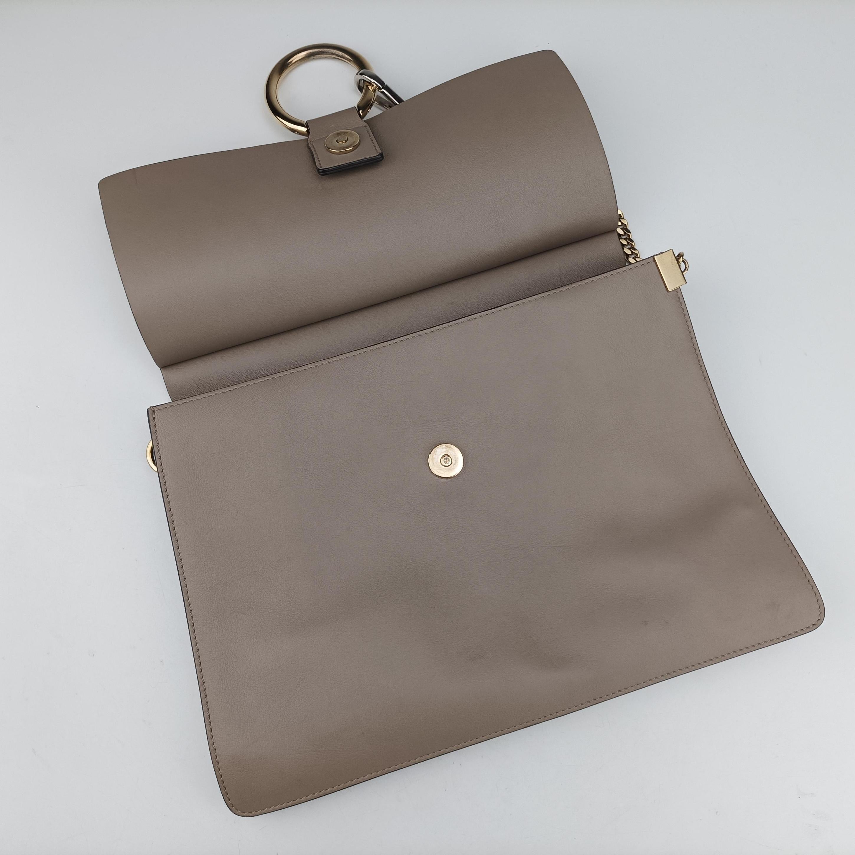 Pre-owned Chloe FAYE Grey Suede × leather  shoulderbag | stylenewstar