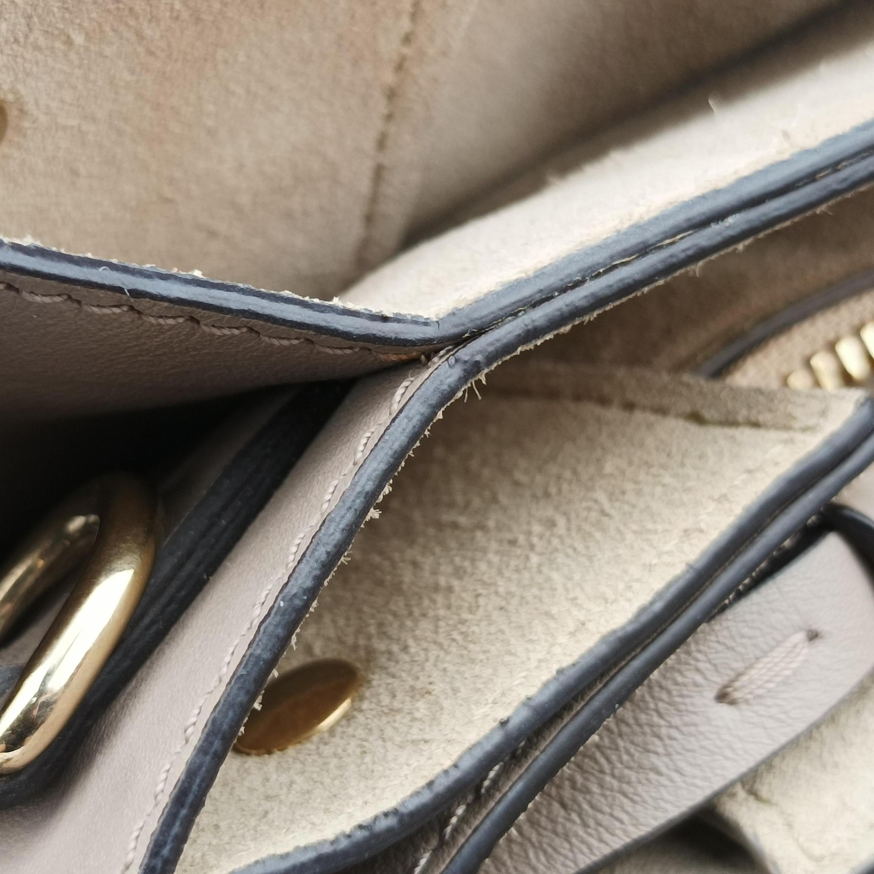 Pre-owned Chloe FAYE Grey Suede × leather  shoulderbag | stylenewstar