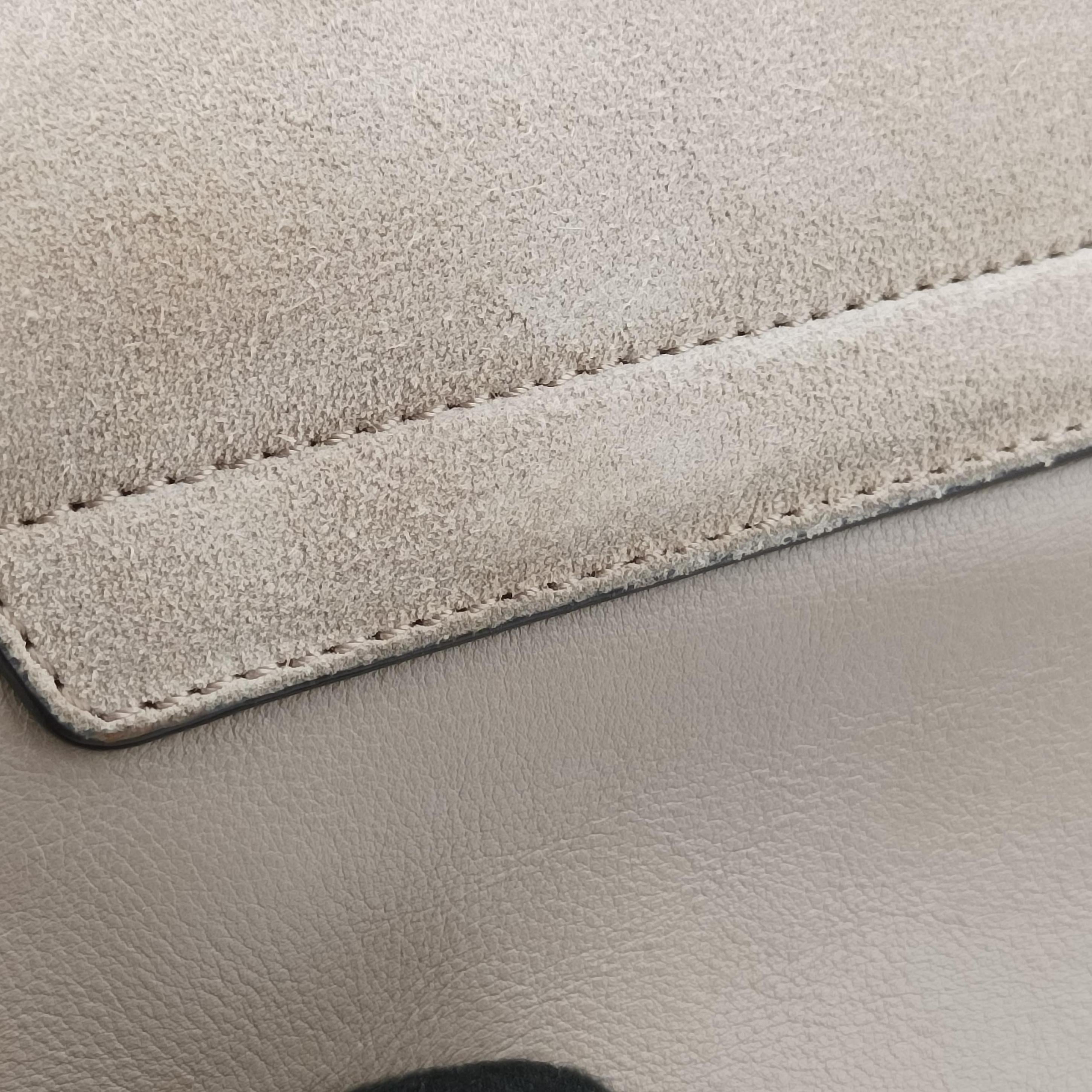 Pre-owned Chloe FAYE Grey Suede × leather  shoulderbag | stylenewstar