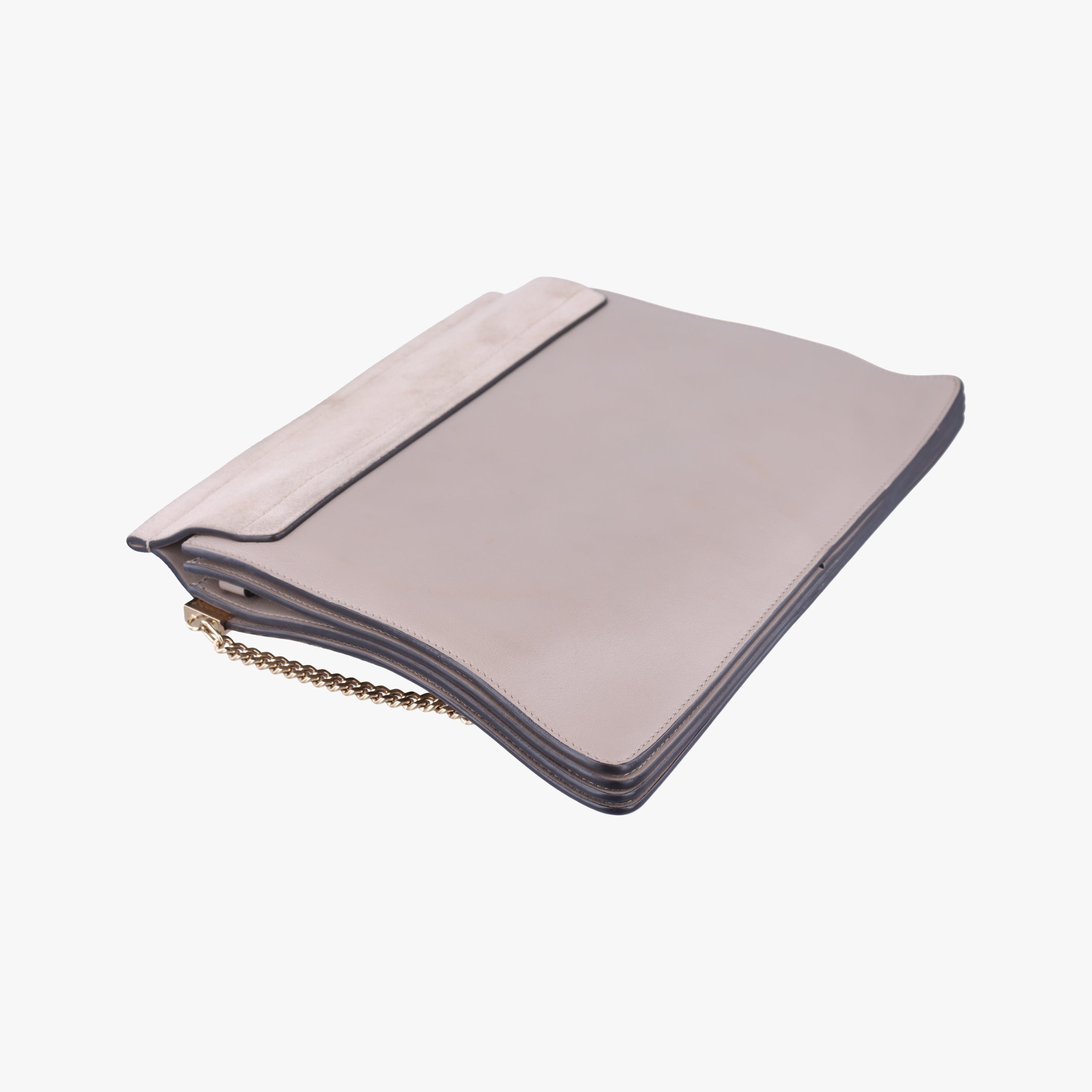 Pre-owned Chloe FAYE Grey Suede × leather  shoulderbag | stylenewstar