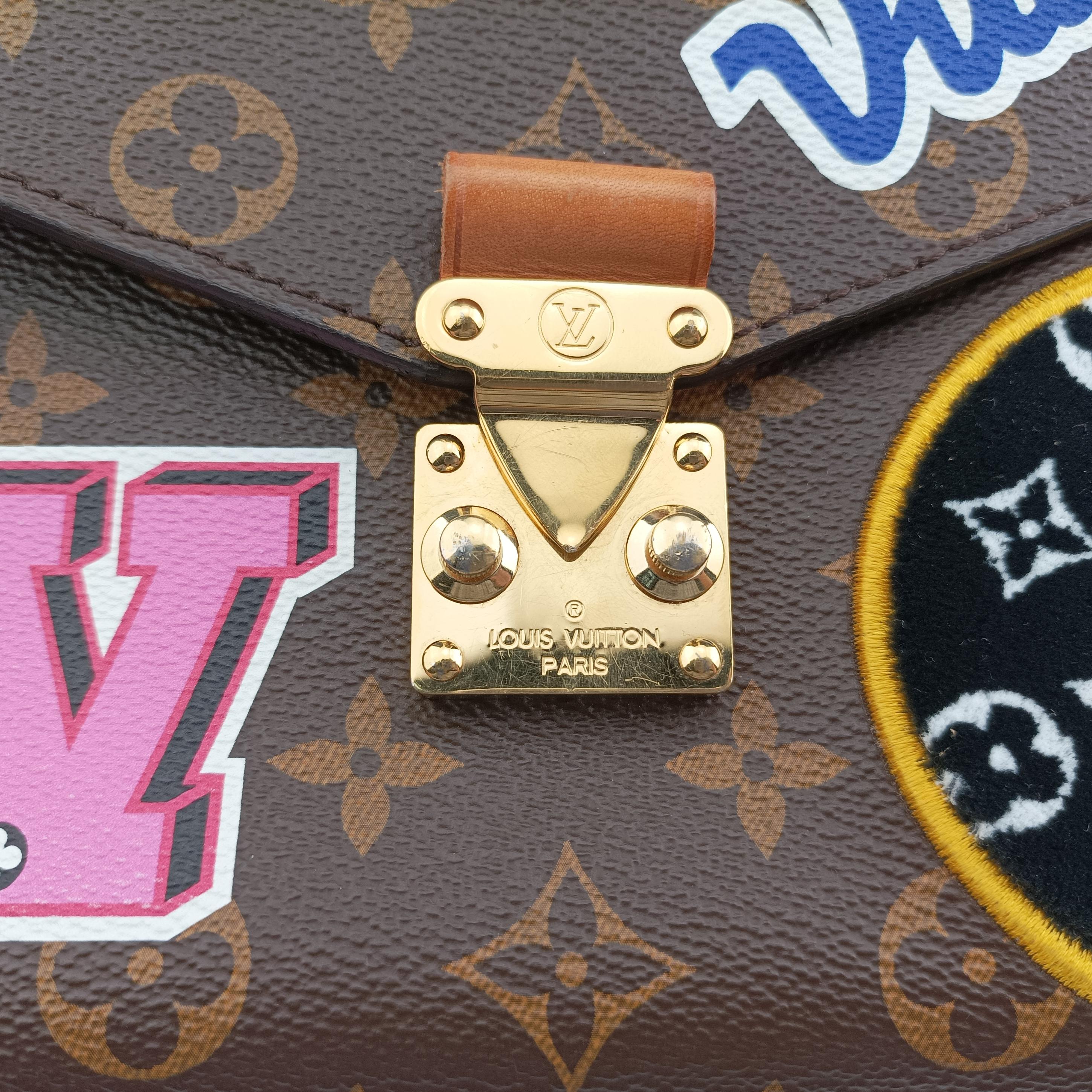 Pre-owned Louis Vuitton Pochette MeTIS MM Brown×multicolor Monogram Patches M43991 shoulderbag | stylenewstar