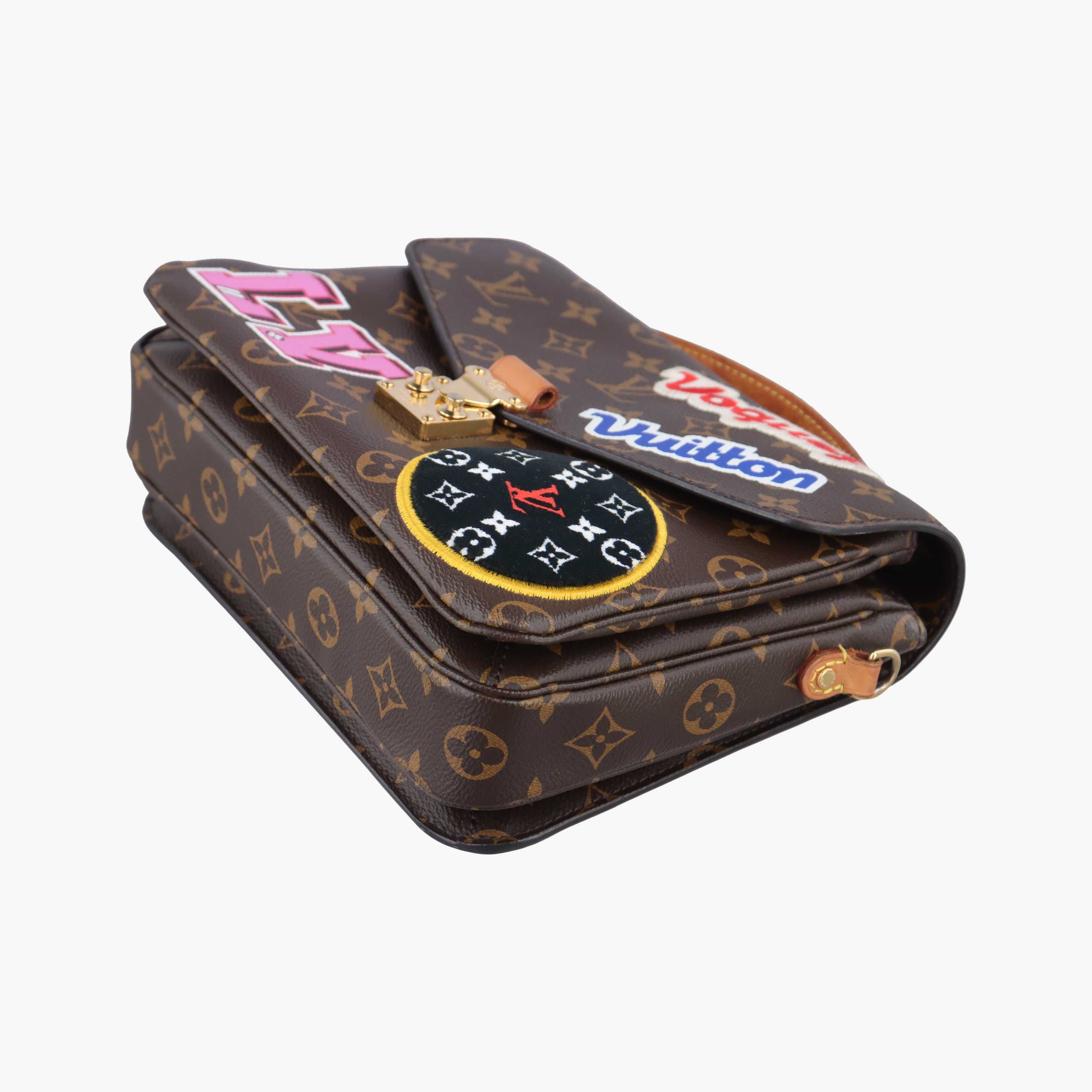 Pre-owned Louis Vuitton Pochette MeTIS MM Brown×multicolor Monogram Patches M43991 shoulderbag | stylenewstar