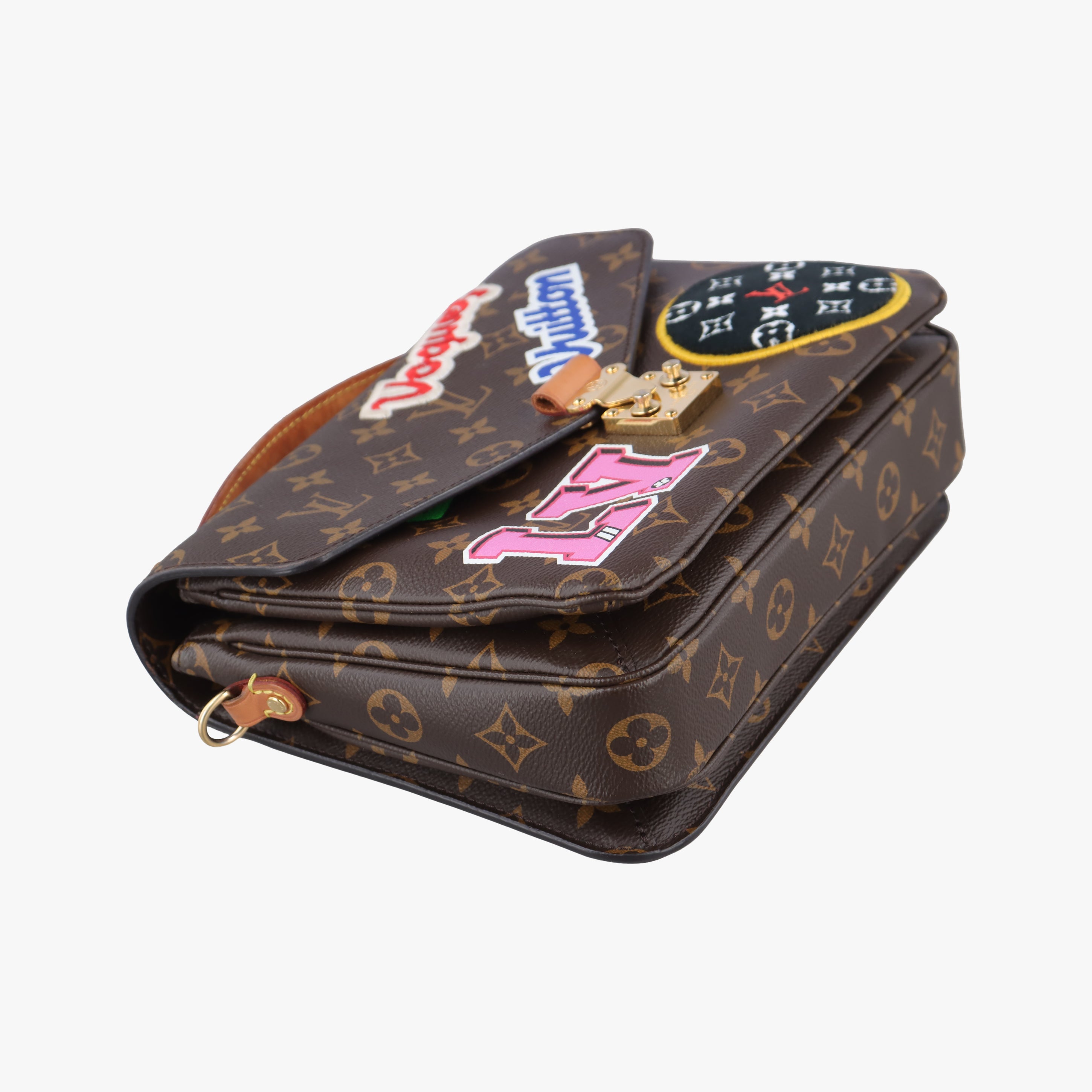 Pre-owned Louis Vuitton Pochette MeTIS MM Brown×multicolor Monogram Patches M43991 shoulderbag | stylenewstar