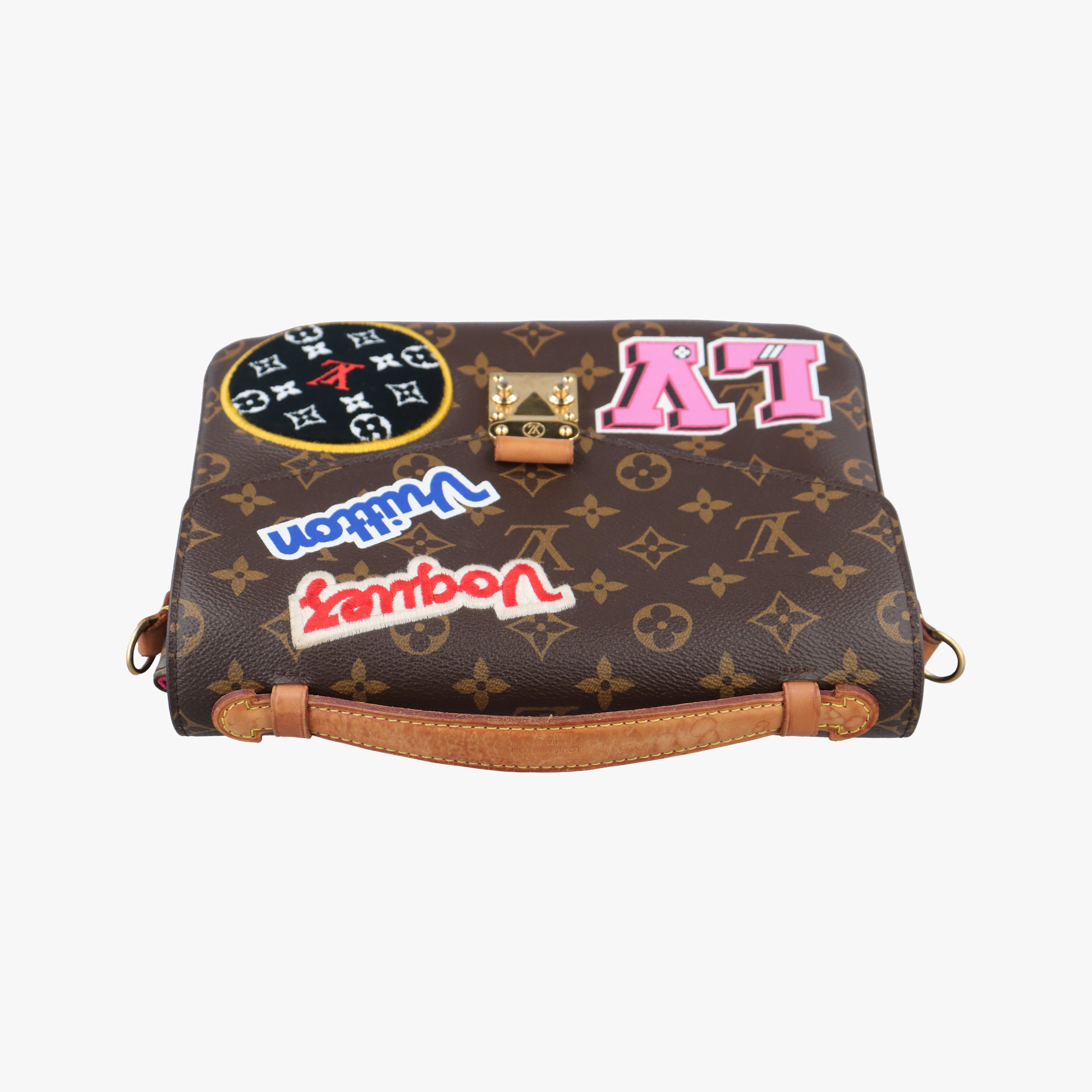 Pre-owned Louis Vuitton Pochette MeTIS MM Brown×multicolor Monogram Patches M43991 shoulderbag | stylenewstar