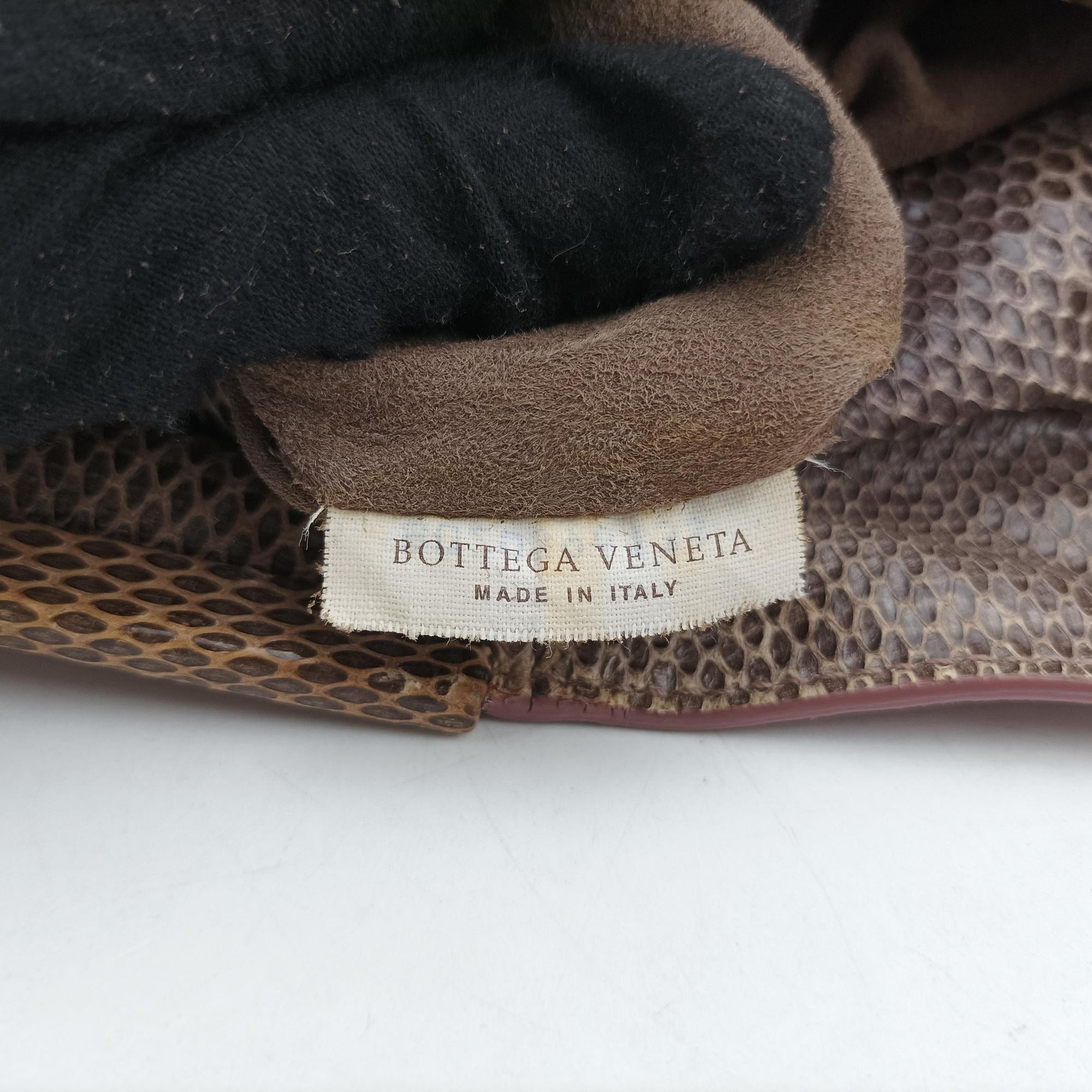 Pre-owned Bottega Veneta Intrecciato pink×Multicolour Lambskin x Snakeskin  shoulderbag | stylenewstar
