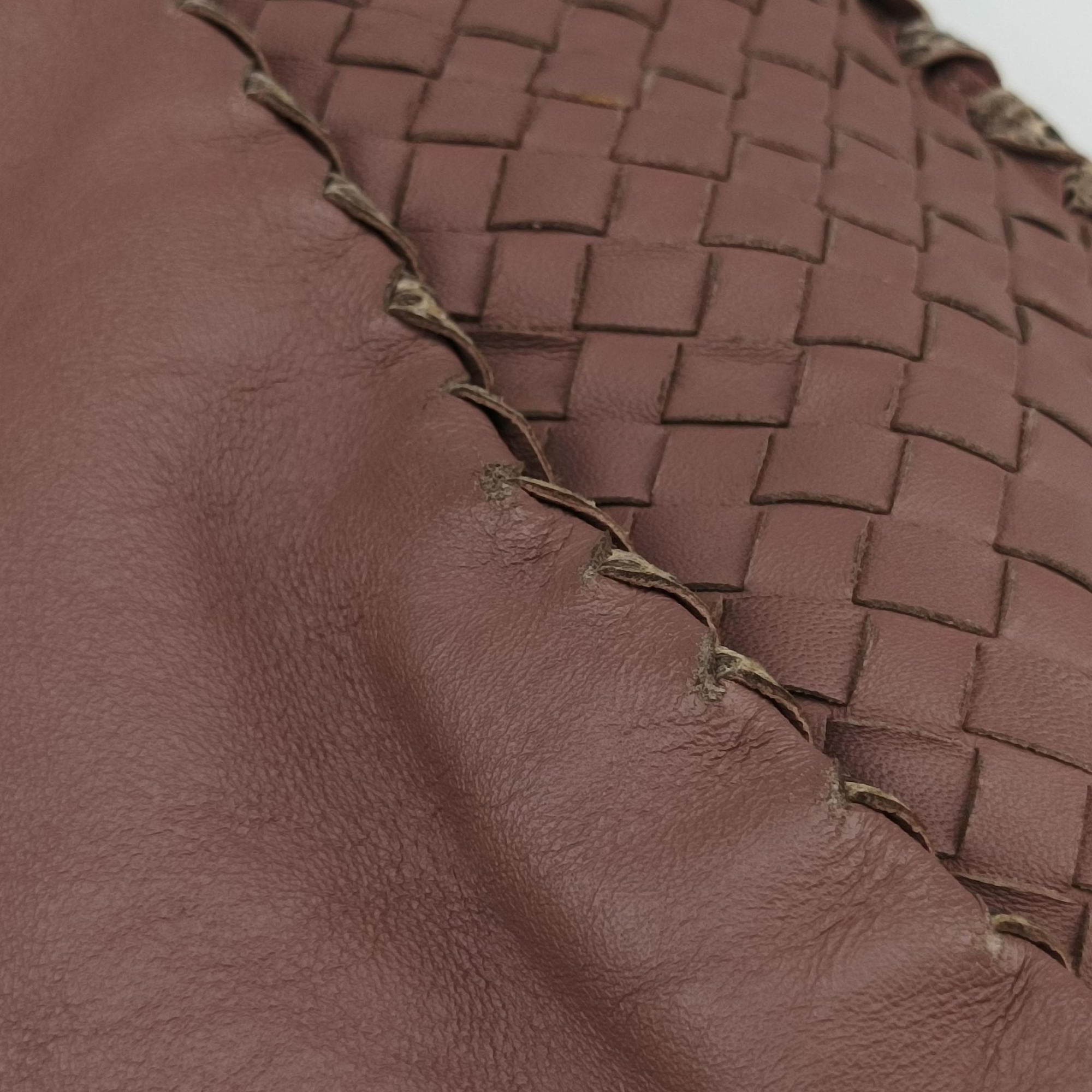 Pre-owned Bottega Veneta Intrecciato pink×Multicolour Lambskin x Snakeskin  shoulderbag | stylenewstar