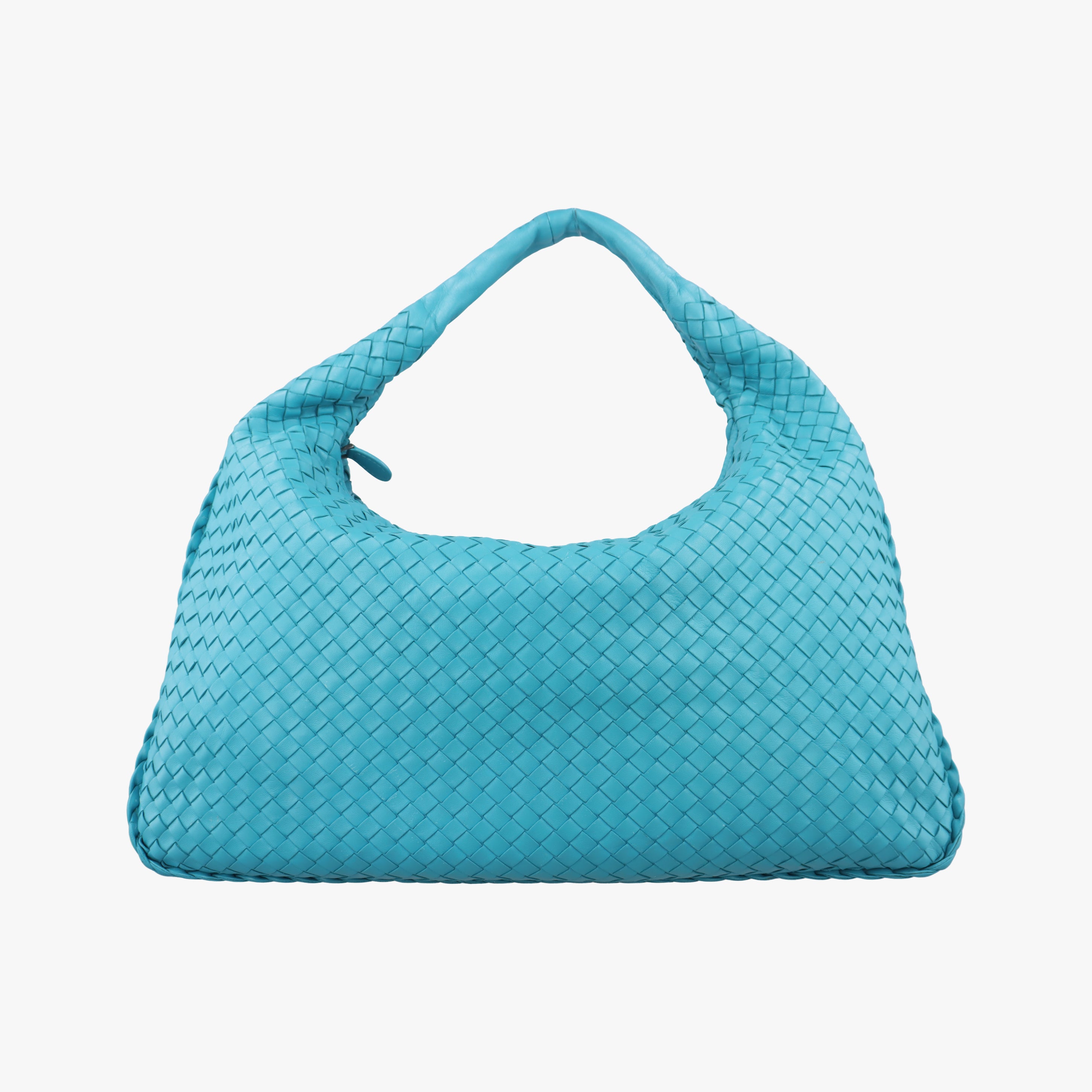 Pre-owned Bottega Veneta Intrecciato Blue lambskin  handbag | stylenewstar