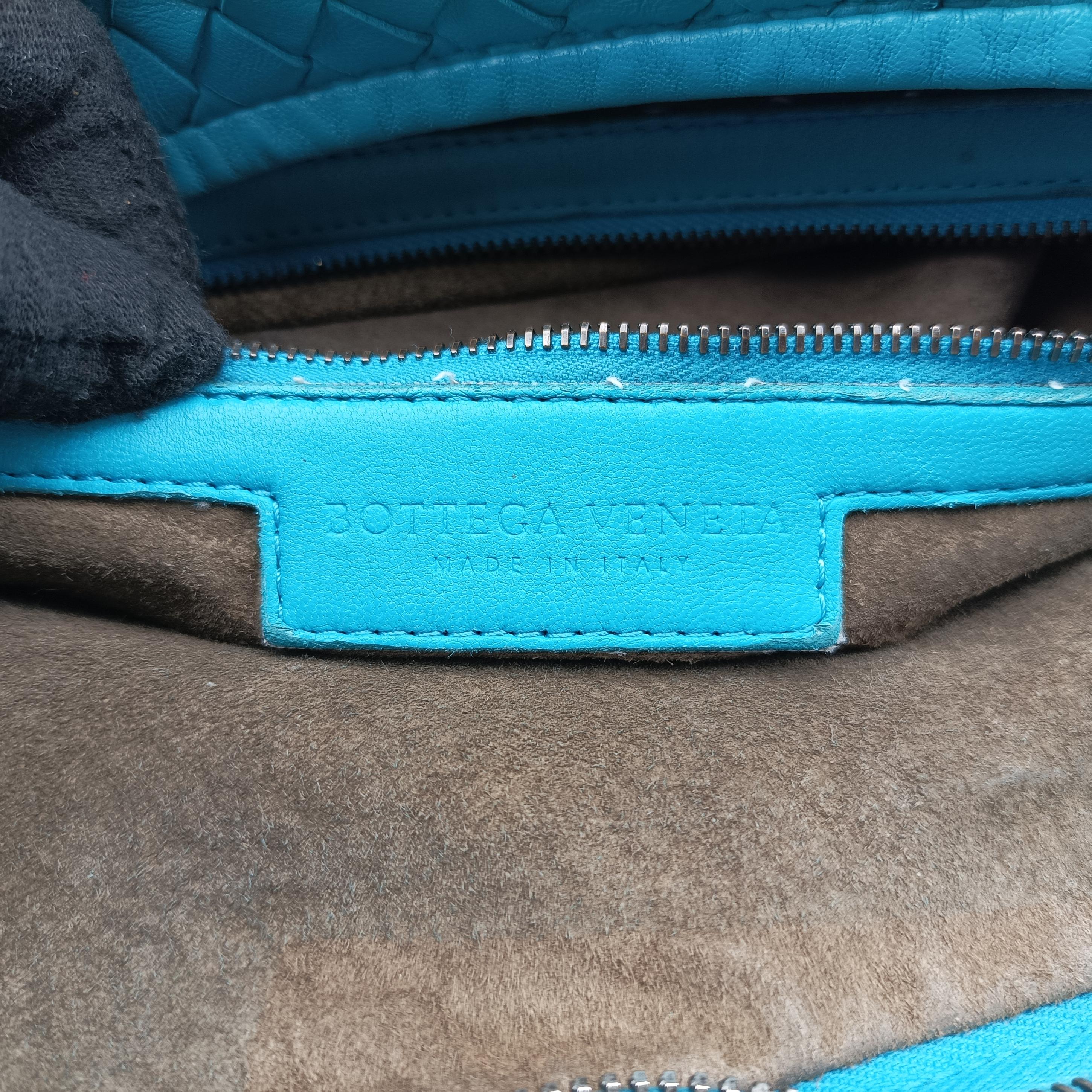 Pre-owned Bottega Veneta Intrecciato Blue lambskin  handbag | stylenewstar