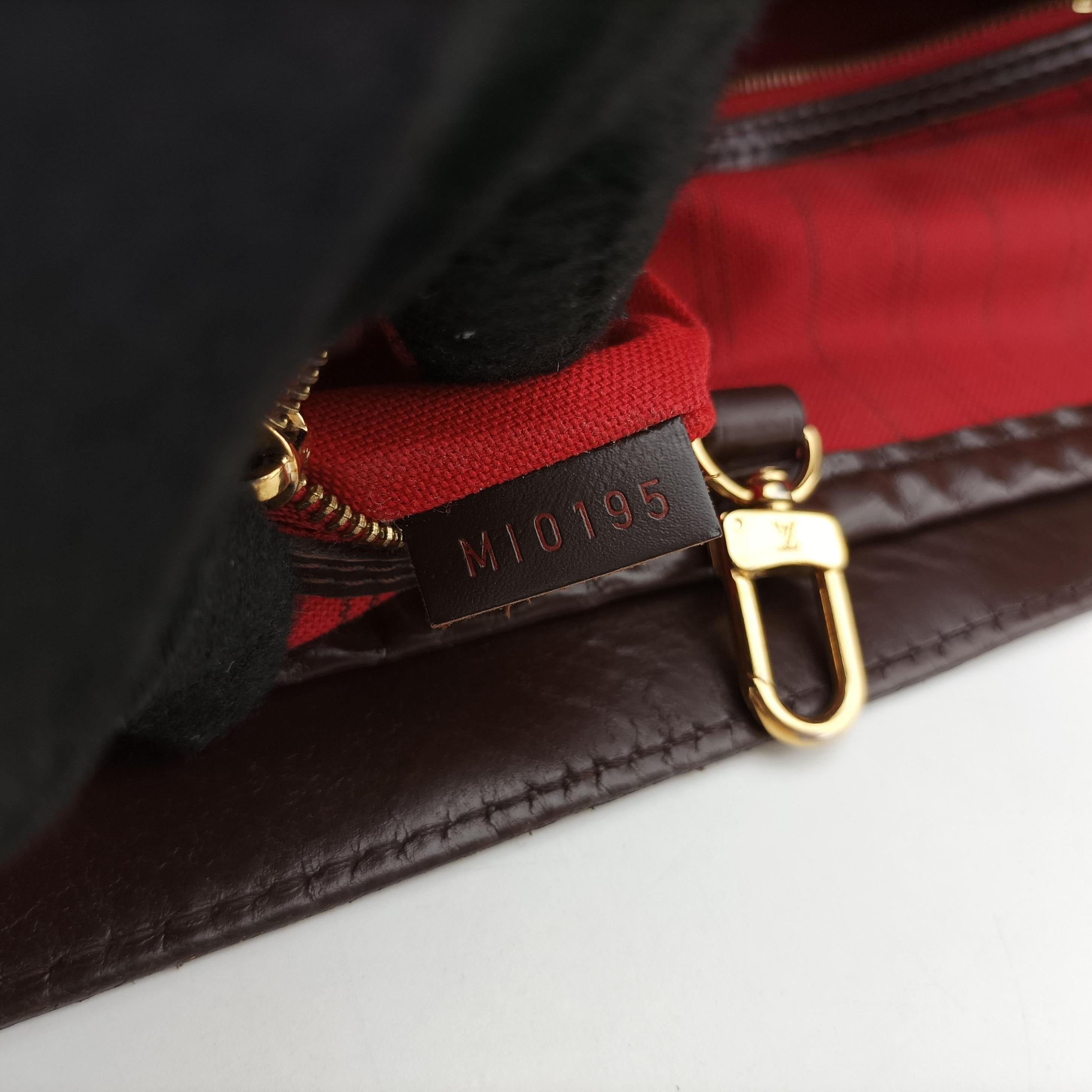 Pre-owned Louis Vuitton Delightful PM EBENE Damier Canvas N41459 handbag | stylenewstar