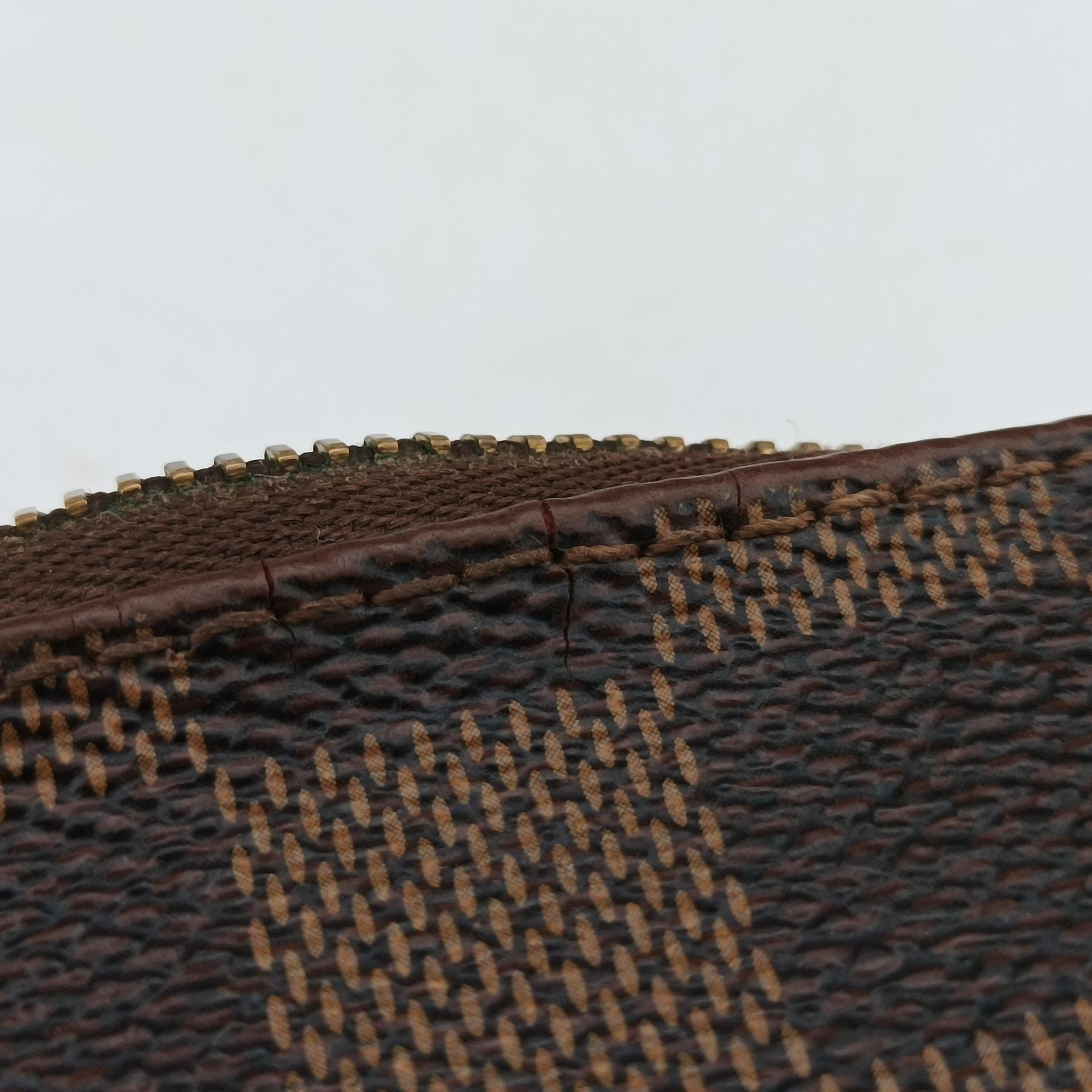 Pre-owned Louis Vuitton EVA EBENE Damier Canvas N55213 shoulderbag | stylenewstar